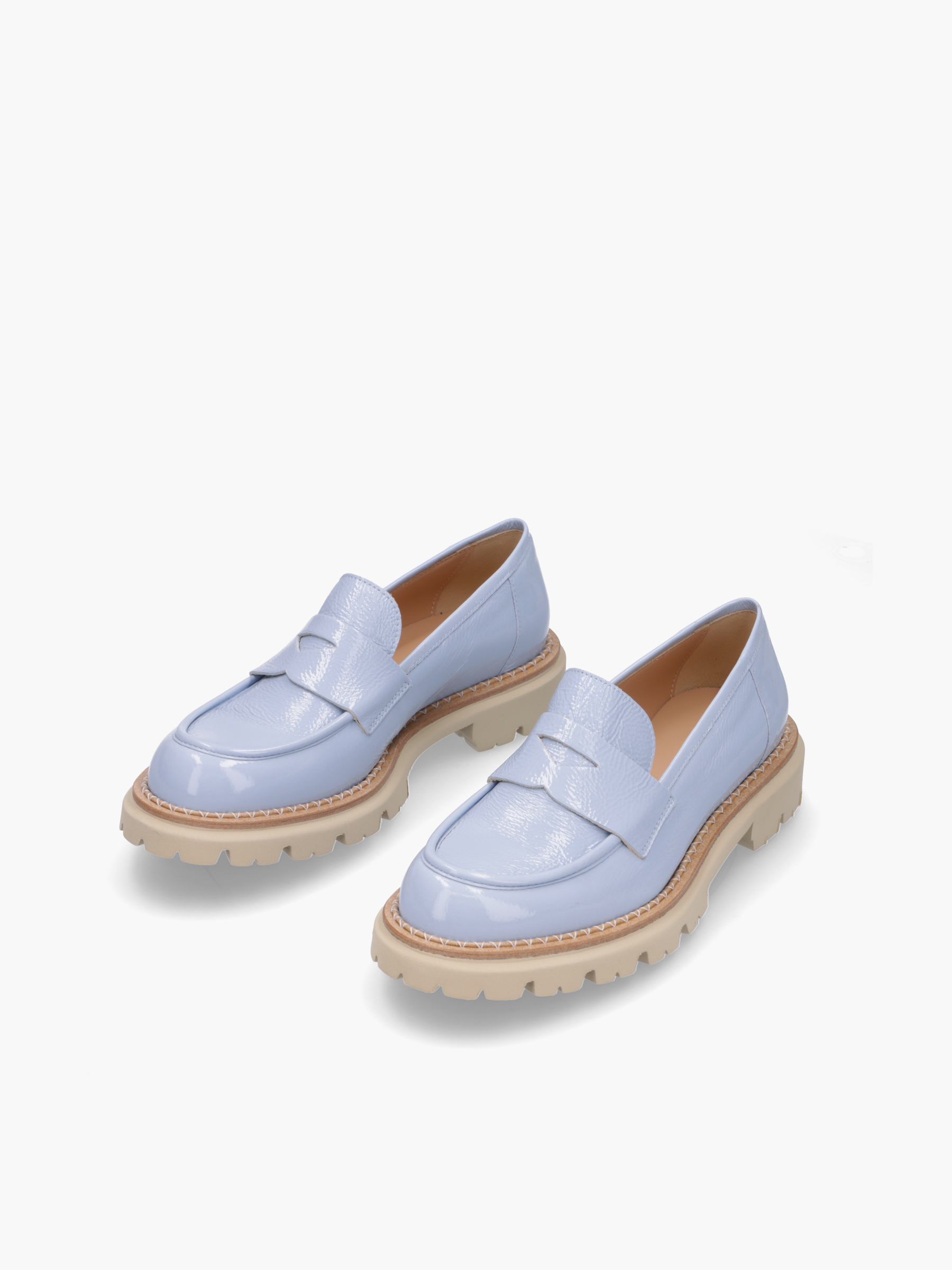CUI Lackleder Hellblau, Bekleidung, Schuhwerk, Schuh, Sneaker, Sandale