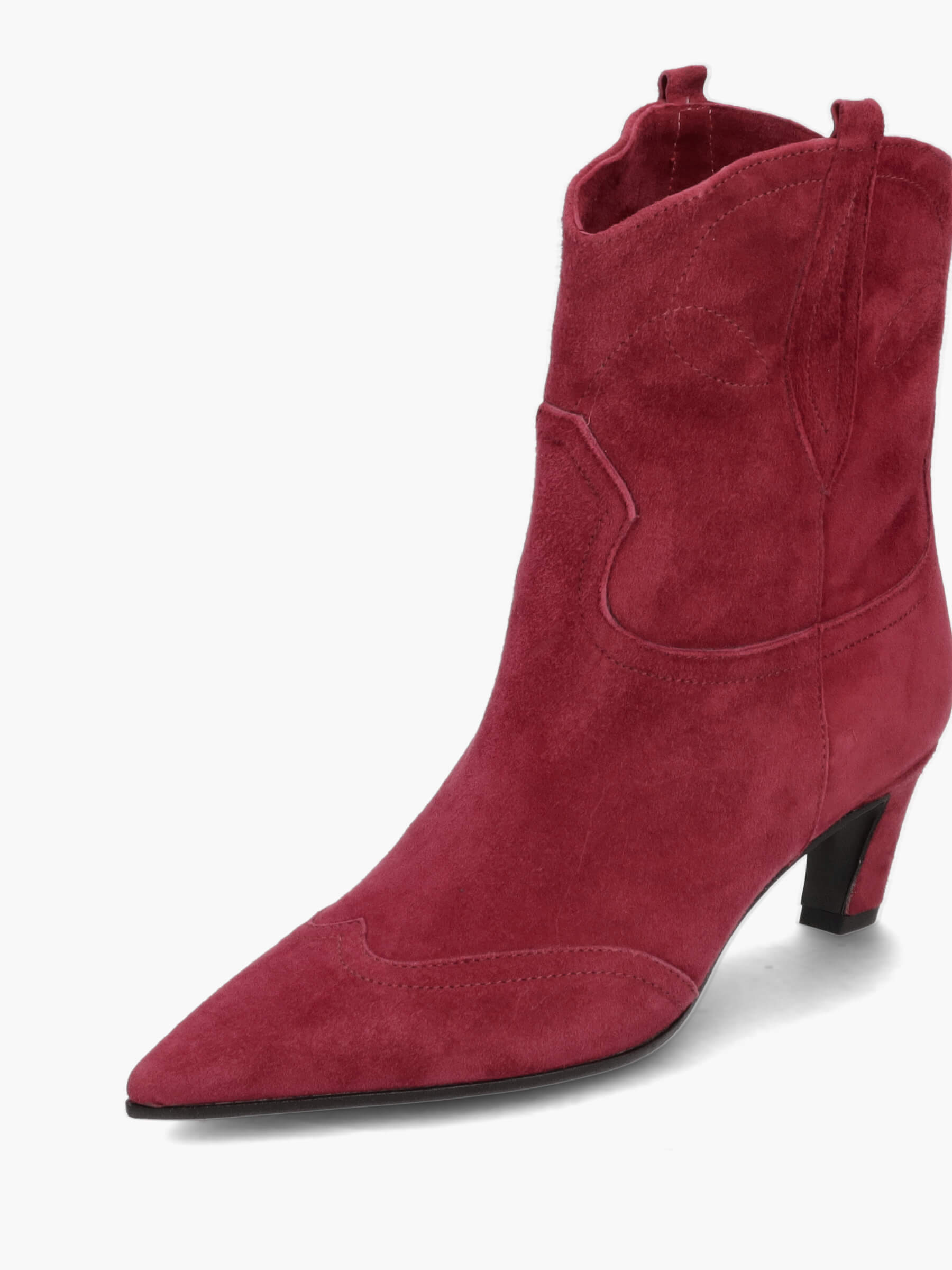Cowboy boots bordeaux 50 mm, Wildleder, Kleidung, Schuhwerk, Hoher Absatz, Schuh