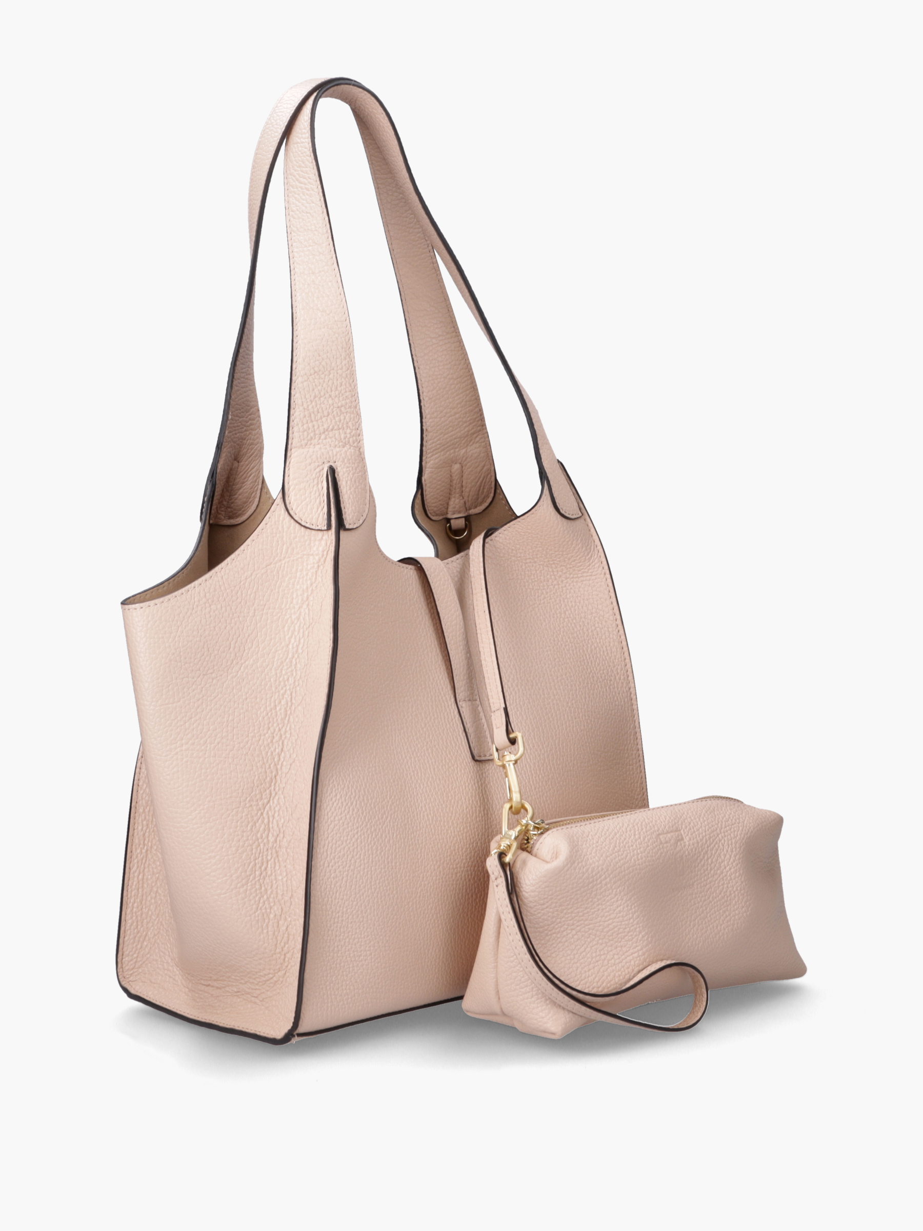 Lilou Kalbsleder Sand, Zubehor, Tasche, Handtasche, Tragetasche, Geldbörse