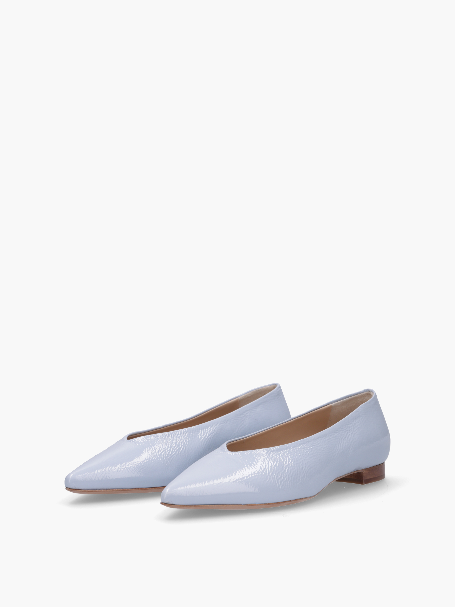 MATA Lackleder Hellblau, Bekleidung, Schuhwerk, Schuh, Sneaker