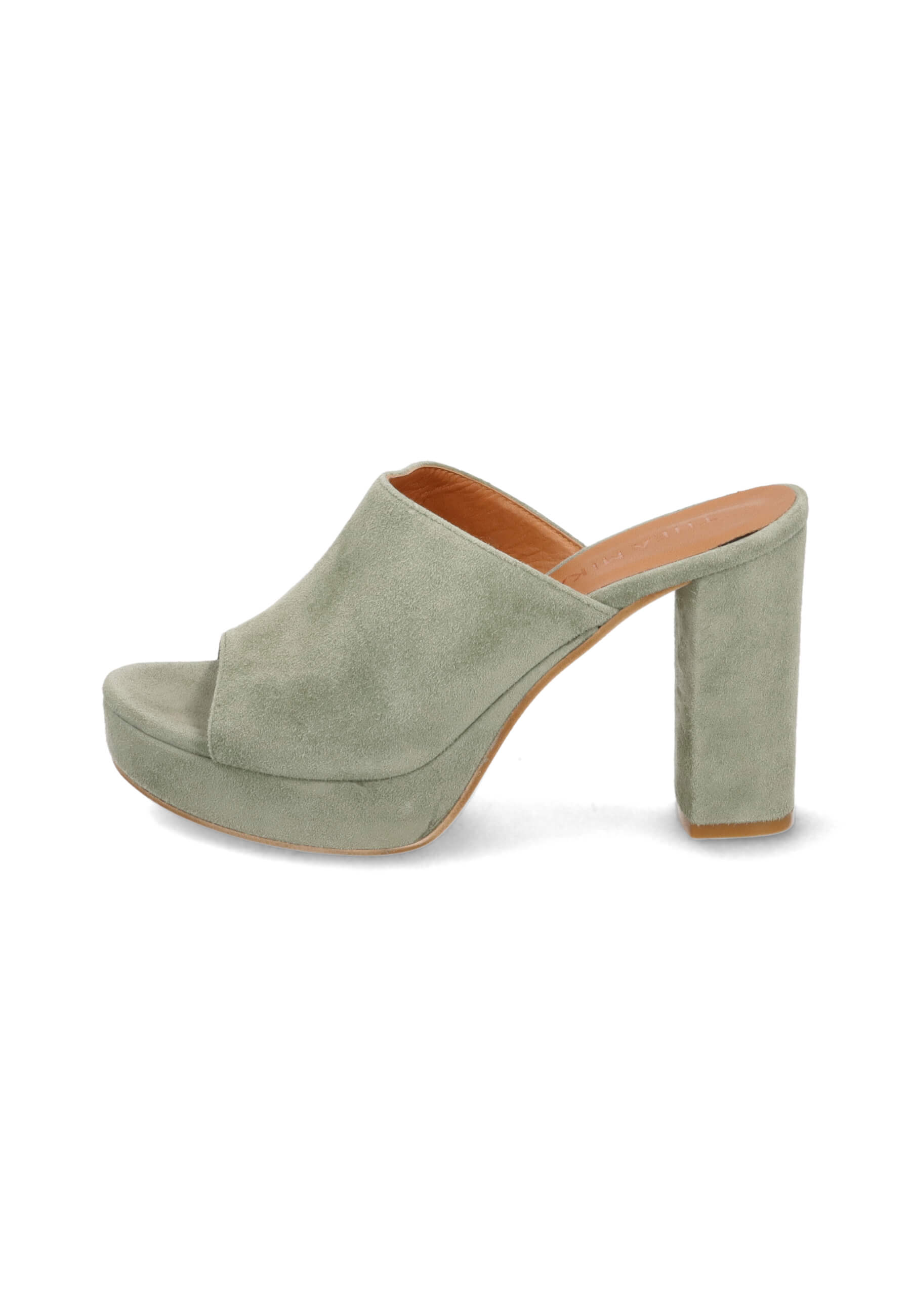 Clogs grün 100 mm, Bekleidung, Schuhwerk, Schuh, Hoher Absatz