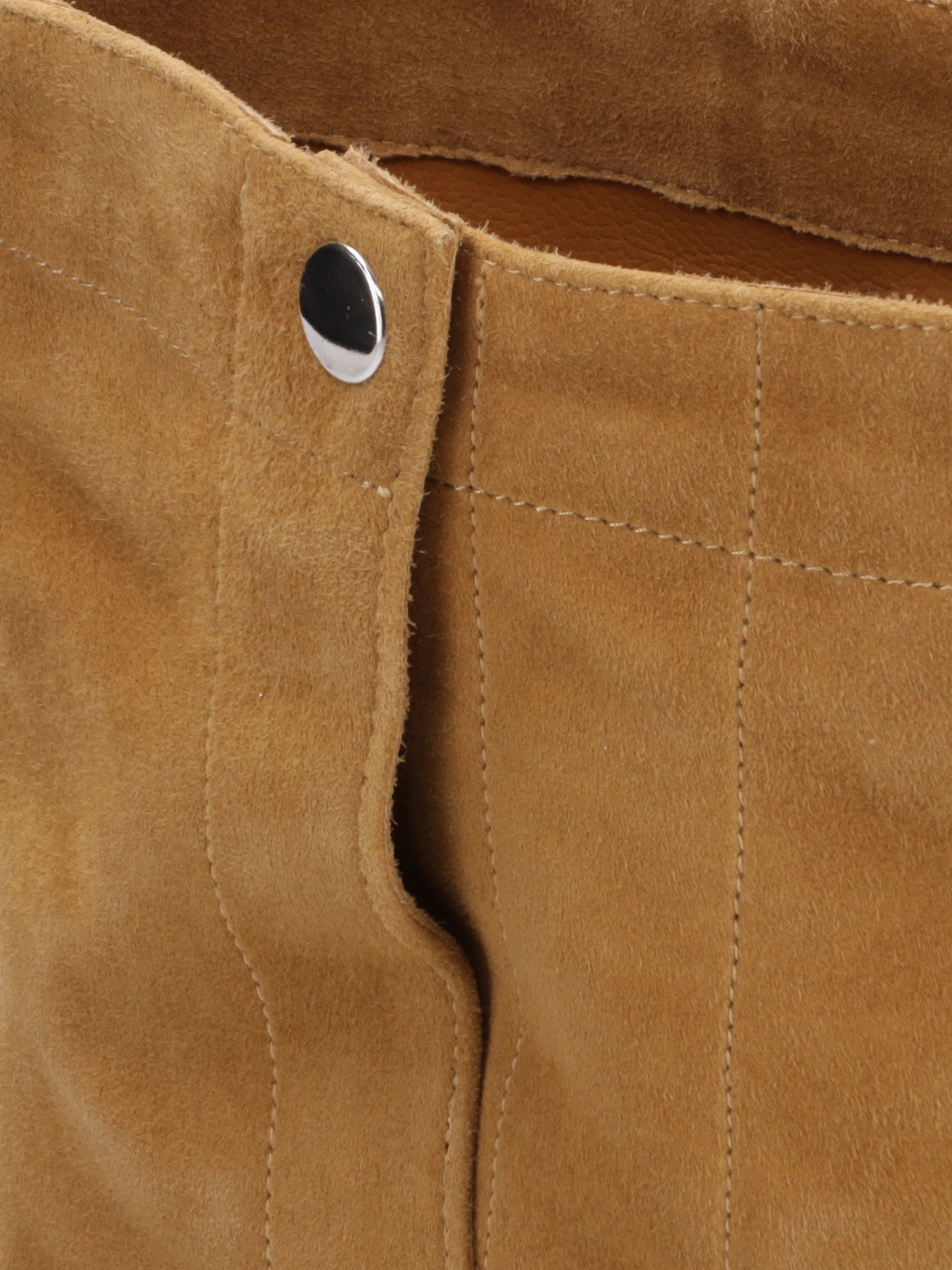 VANTA Veloursleder Beige, Loch, Kleidung, Hosen, Mantel