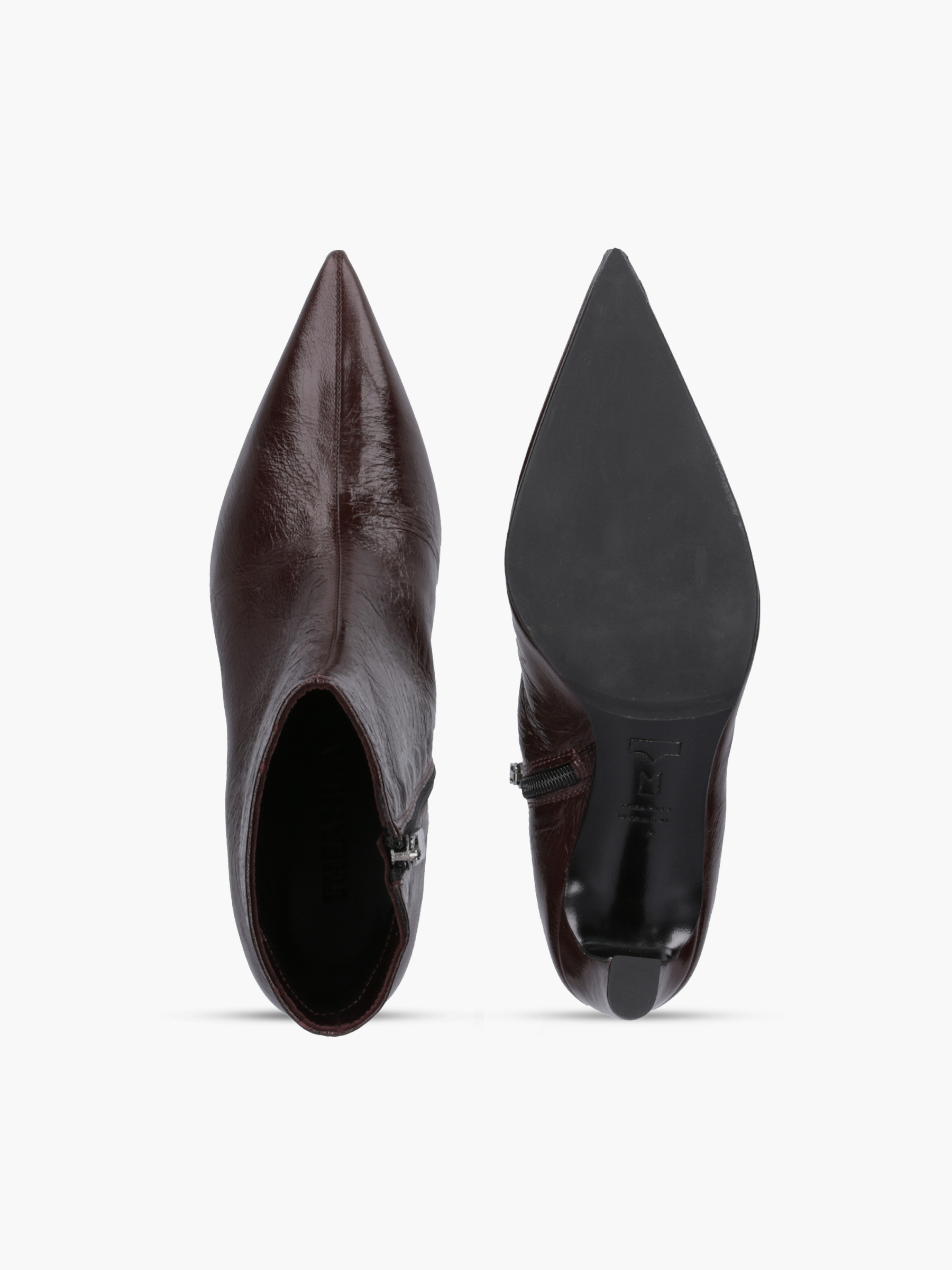 VIVI Glattleder Bordeaux, Bekleidung, Schuhwerk, Schuh, Hoher Absatz