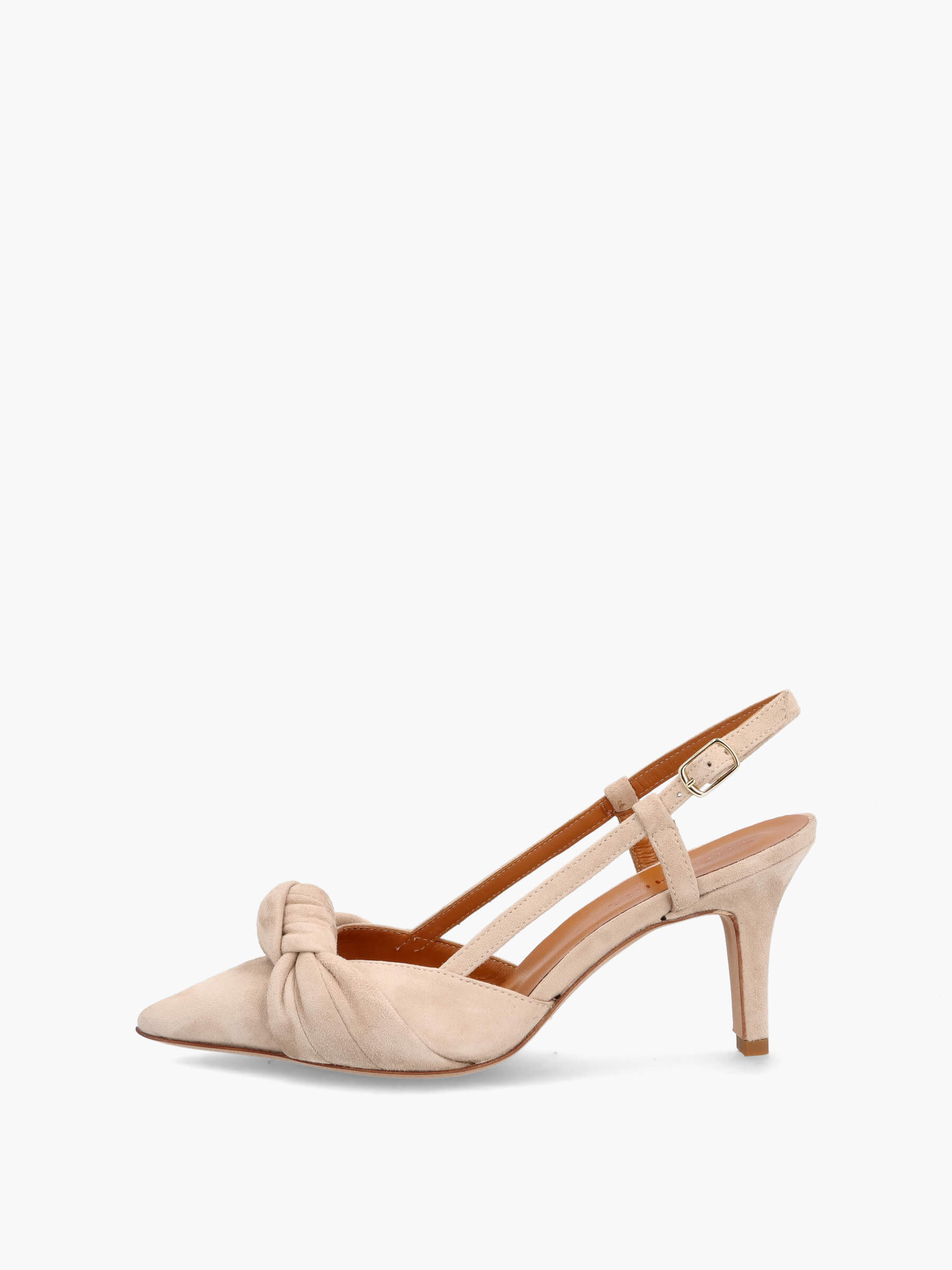 Slingpumps ecru 70 mm, Bekleidung, Schuhwerk, Sandale, Schuh, Hoher Absatz