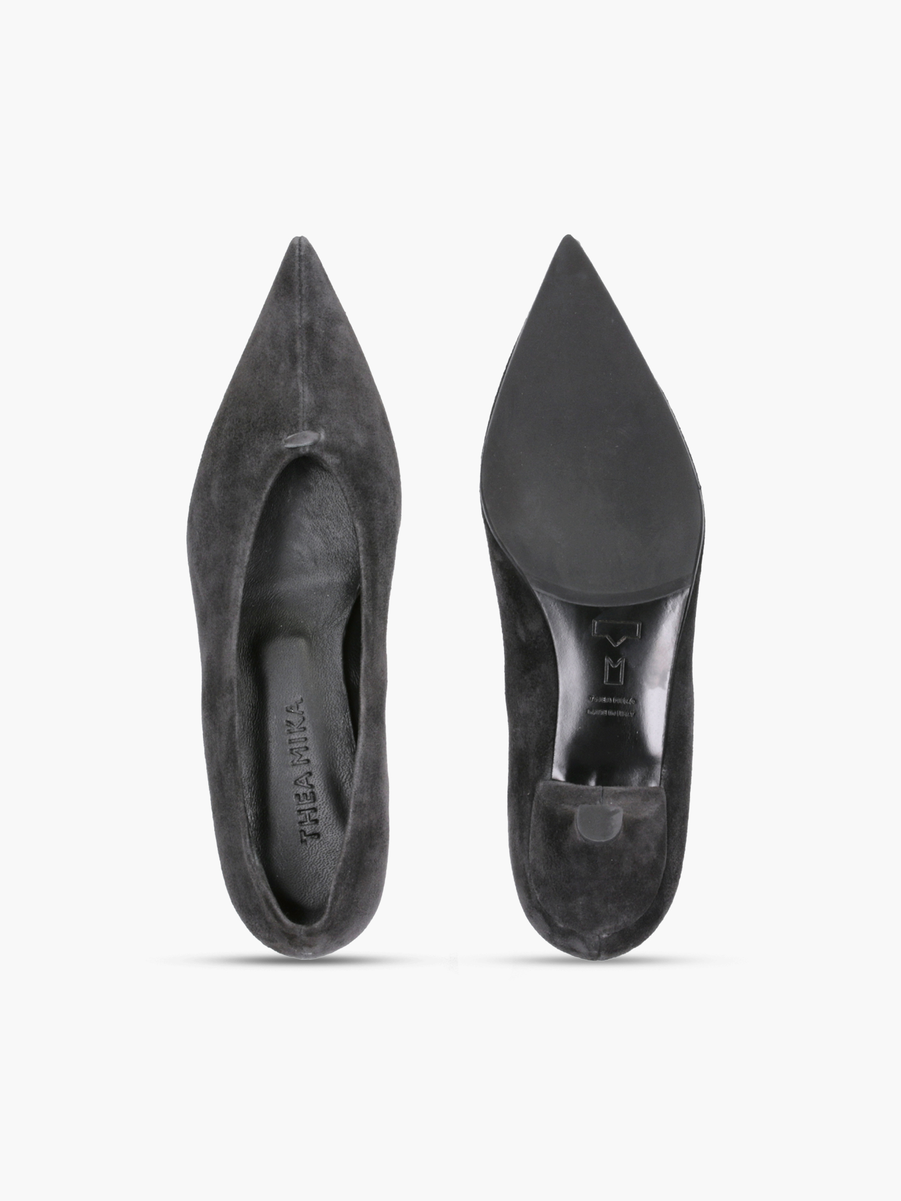 VESTA Veloursleder Grau, Schuhwerk, Schuh, Hoher Absatz, Wildleder, Keil
