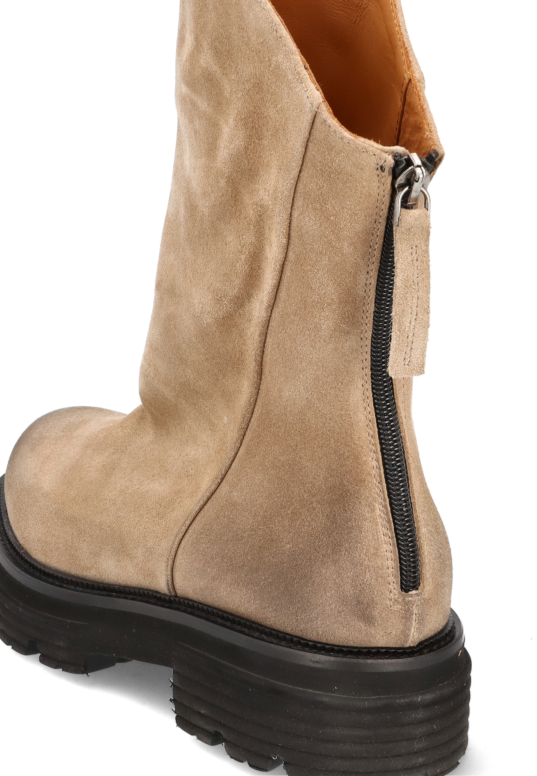 Stiefelette beige, Wildleder