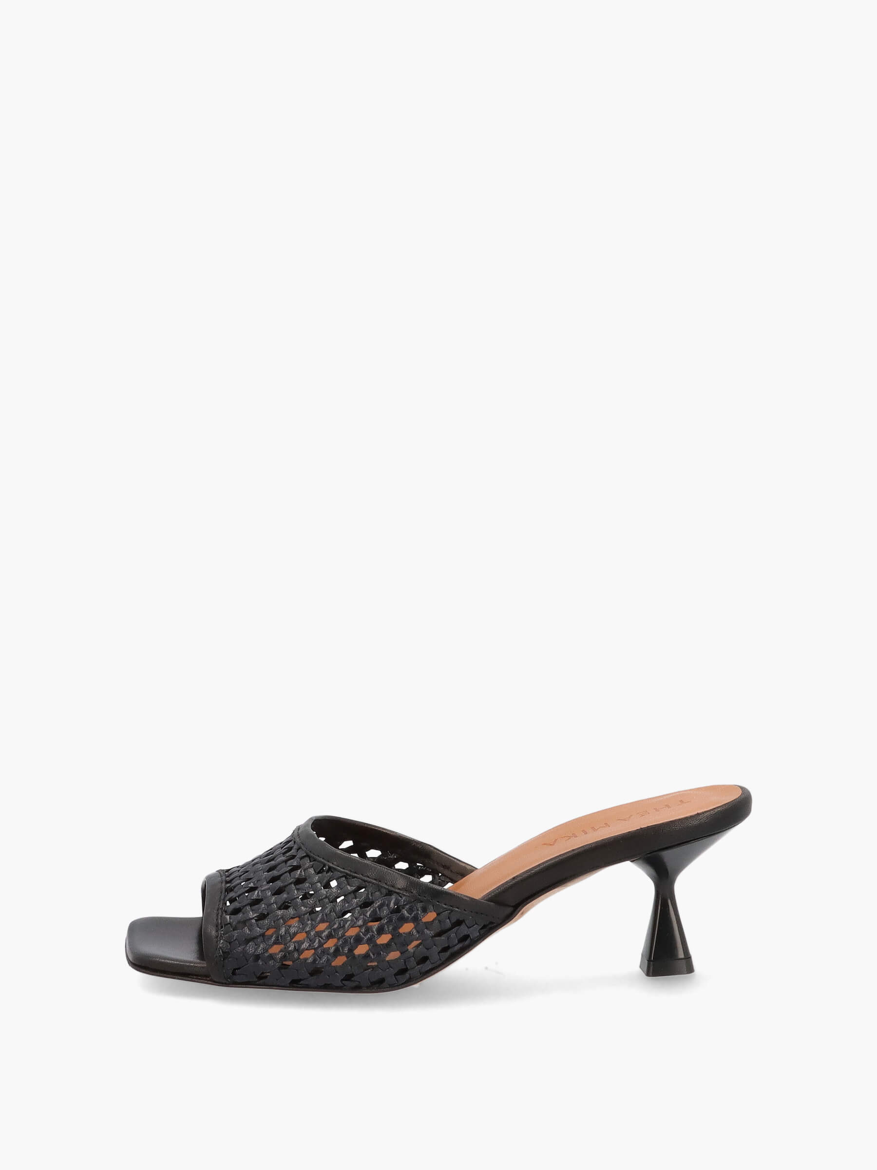 Mules nero 50 mm, Bekleidung, Schuhwerk, Schuh, Sandale, Hoher Absatz