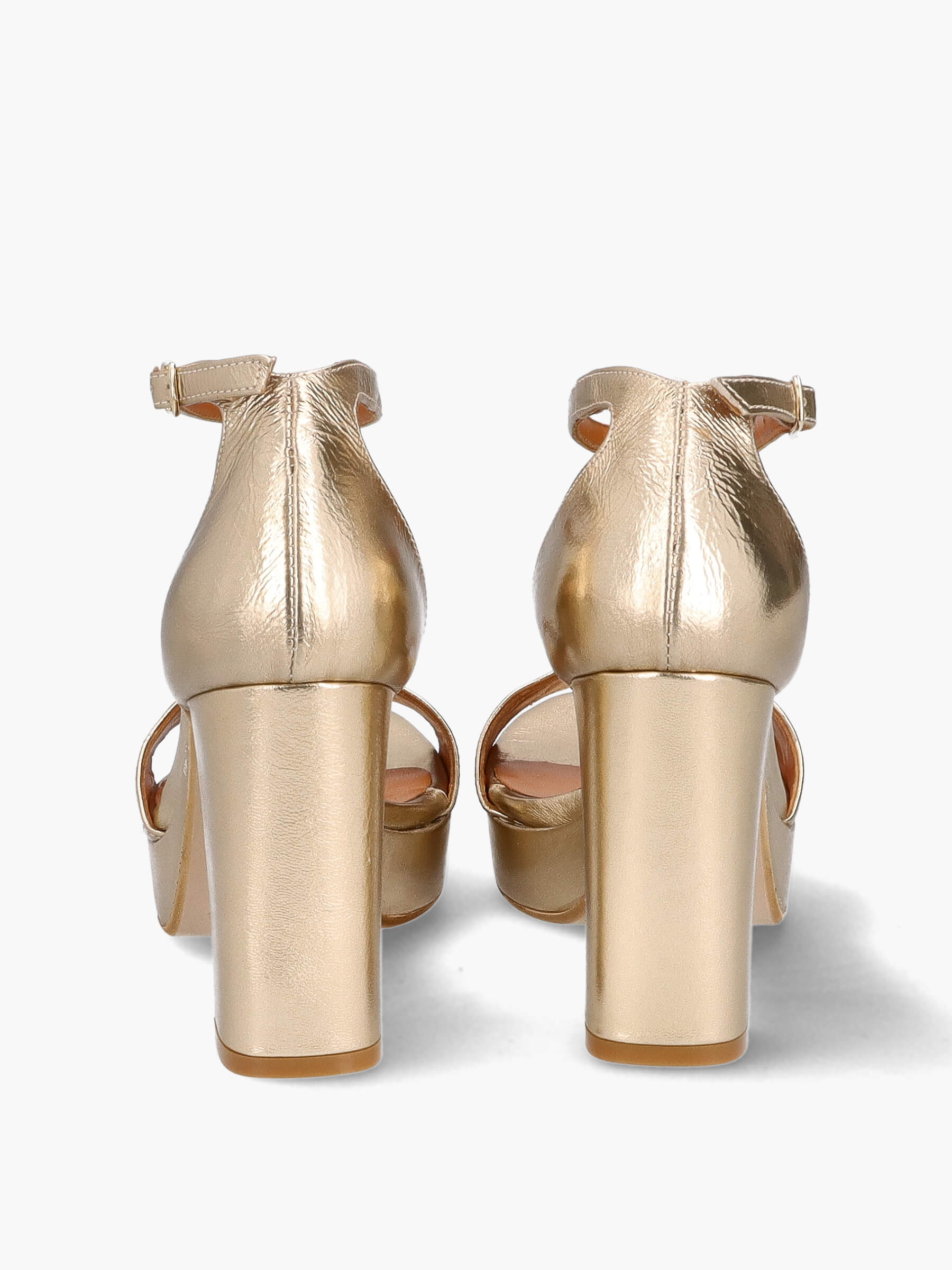 Plateau-Sandalen metallic 100 mm, Bekleidung, Schuhwerk, Schuh, Hoher Absatz, Rauchrohr