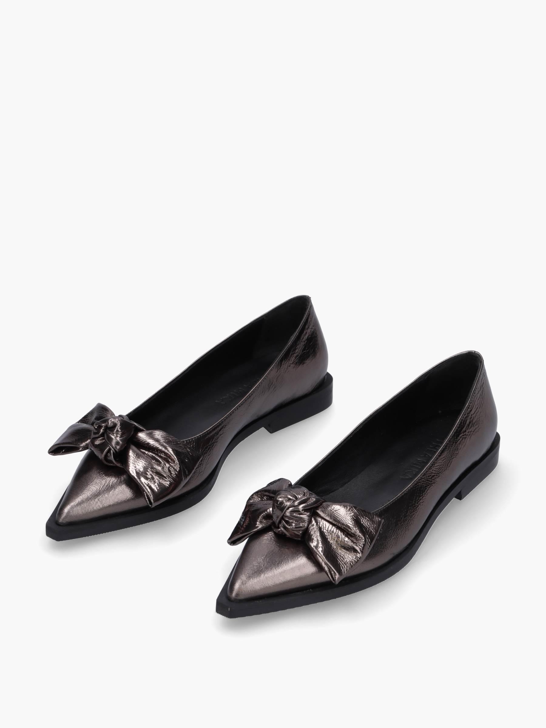 MIKO Metallic-Leder Silber, Bekleidung, Schuhwerk, Schuh, Hoher Absatz, Sandale