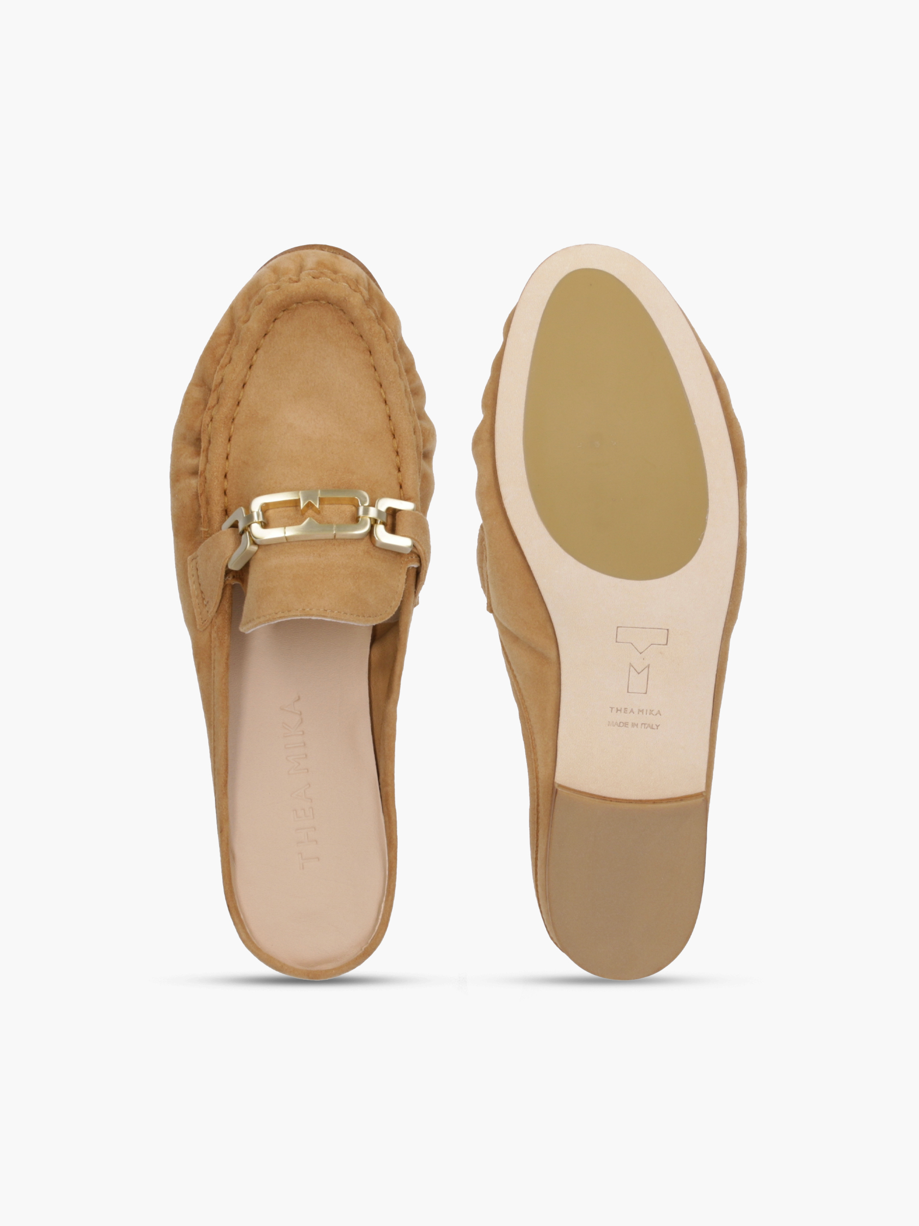 POLY Veloursleder Beige, Bekleidung, Schuhwerk, Schuh, Sandale