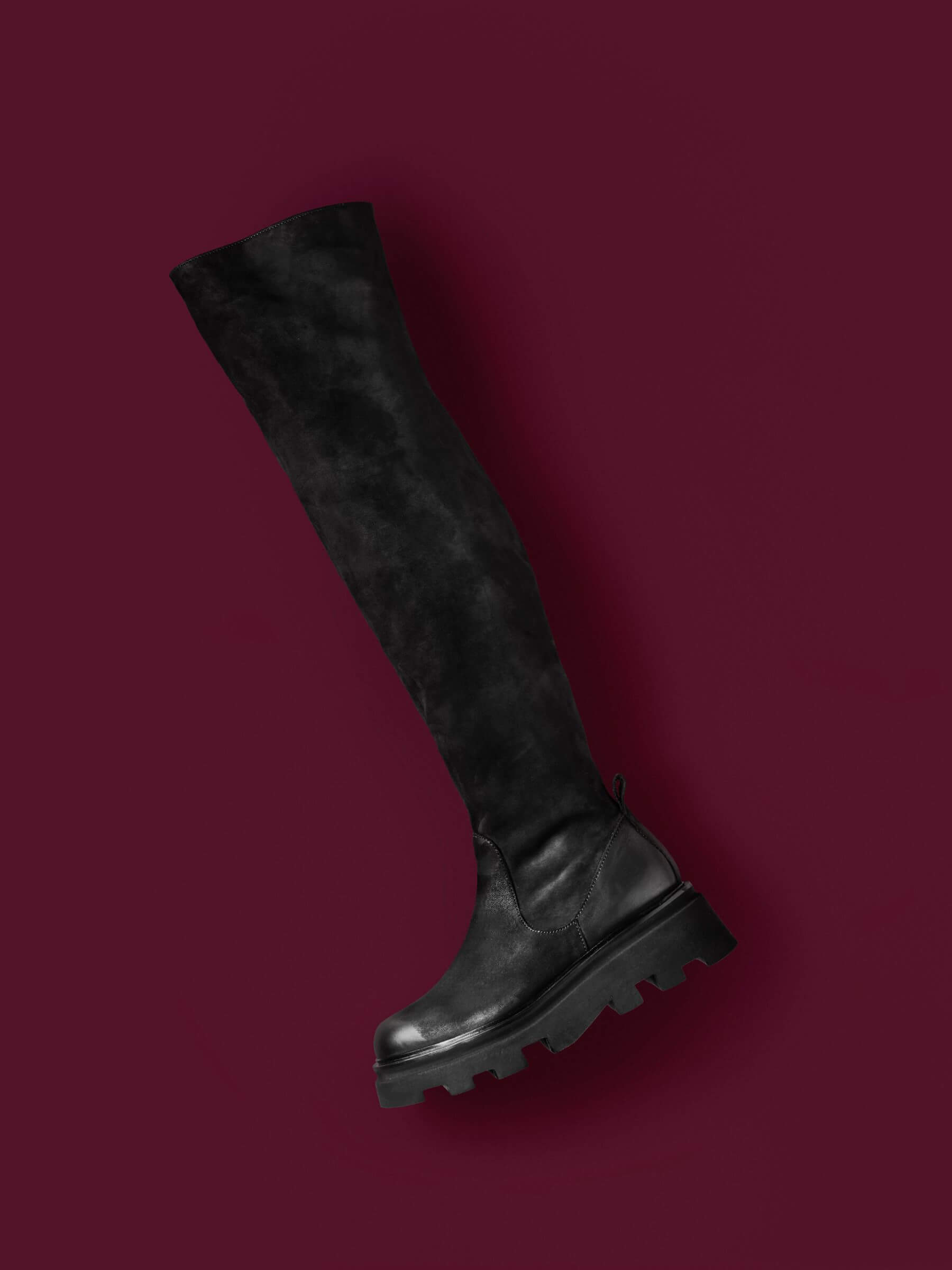 Overknees nero, Bekleidung, Schuhwerk, Schuh, Stiefel, Reitstiefel