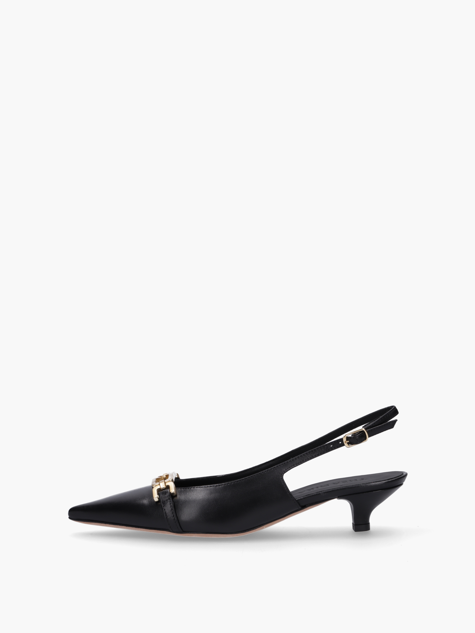 VIKA Glattleder Schwarz, Bekleidung, Schuhwerk, Schuh, Sandale, Hoher Absatz
