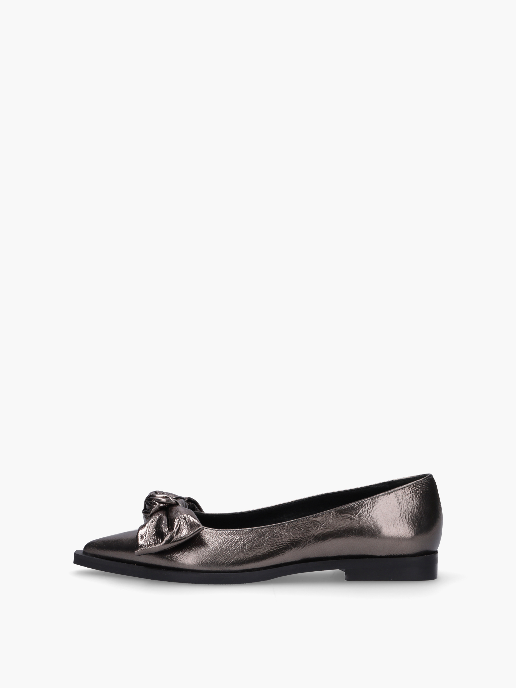 MIKO Metallic-Leder Silber, Bekleidung, Schuhwerk, Schuh, Sandale