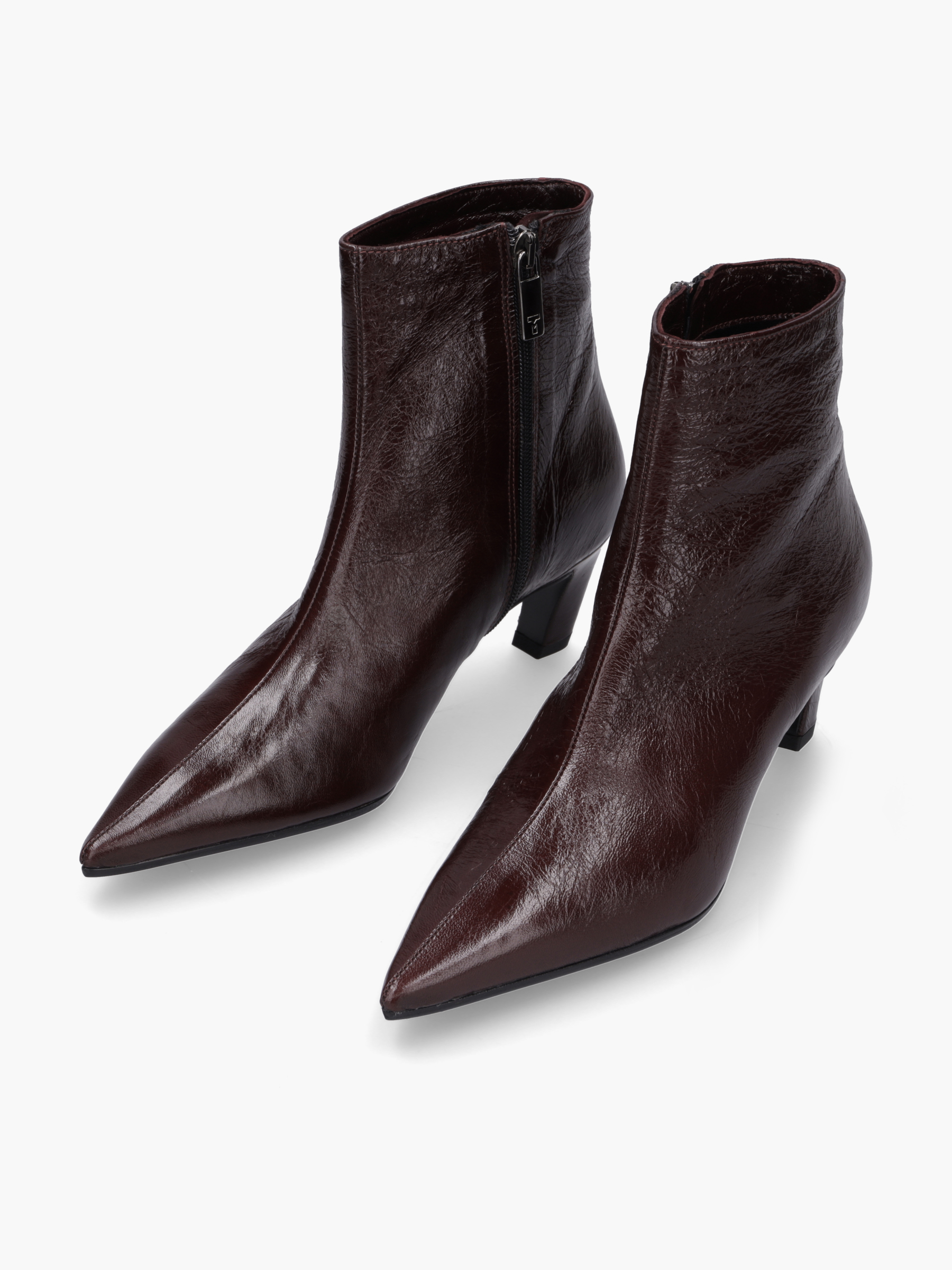 VIVI Glattleder Bordeaux, Bekleidung, Schuhwerk, Schuh, Hoher Absatz