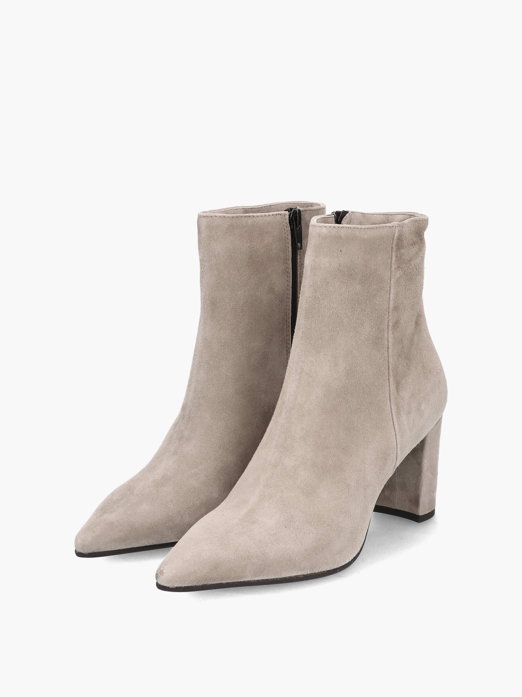 Stiefeletten-hellgrau-70-mm-TM8773V-0010-0122-Thea-Mika_2_BM Stiefeletten hellgrau 70 mm, Schuhwerk, Schuh, Hoher Absatz, Wildleder, Socke