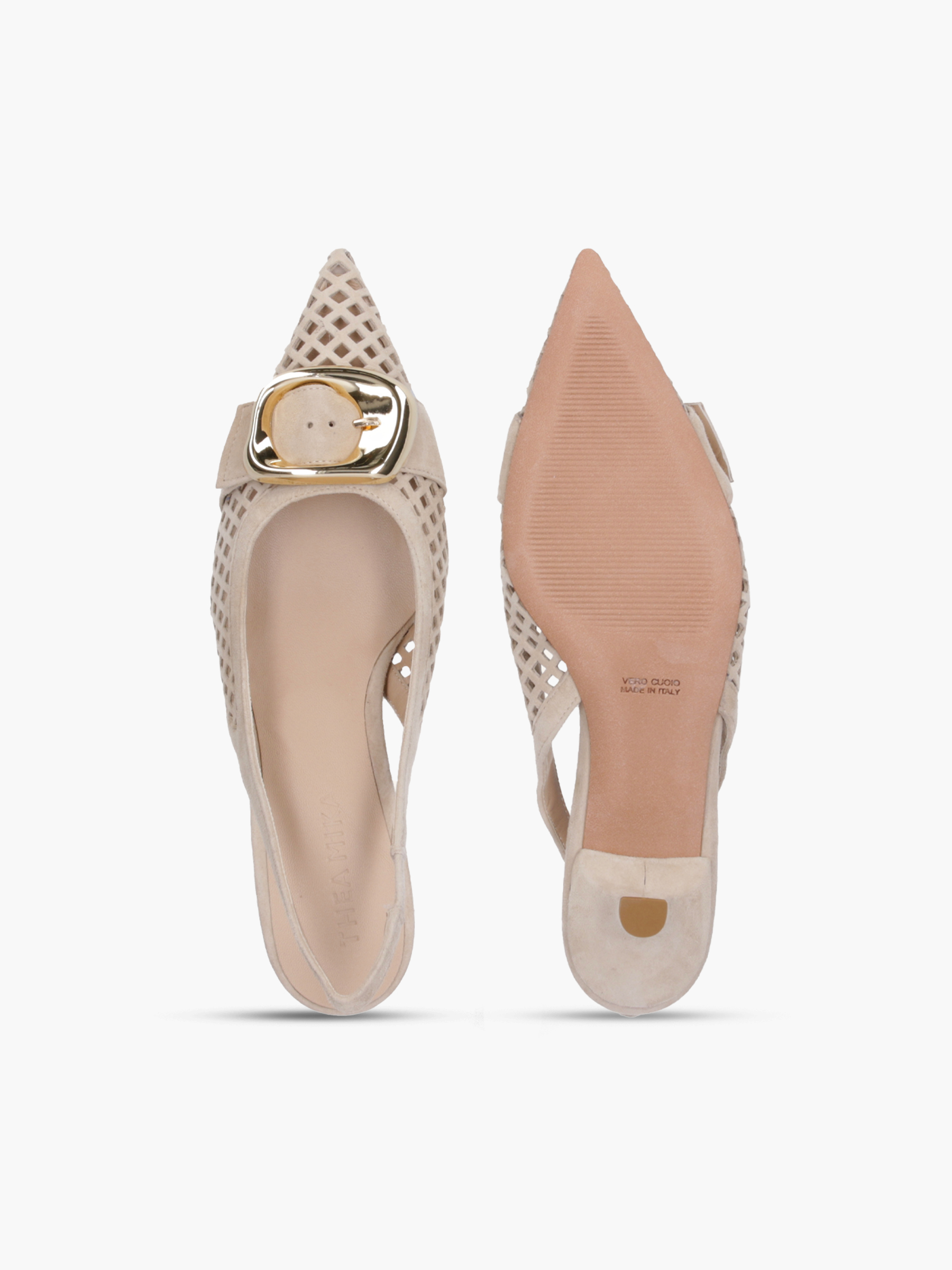 VIO Veloursleder Beige, Bekleidung, Schuhwerk, Schuh, Hoher Absatz, Sandale