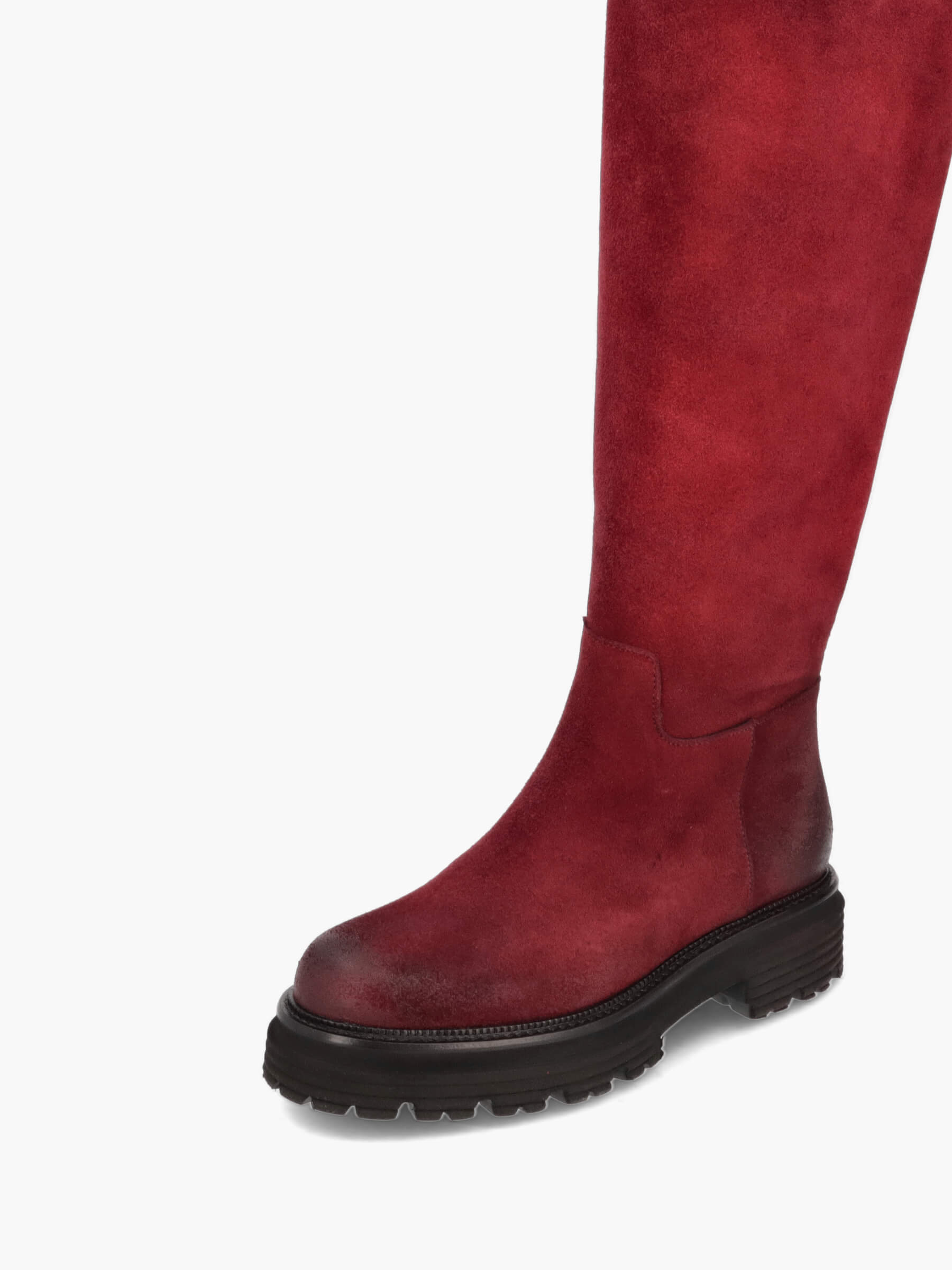 Langschaftstiefel burgundy, Bekleidung, Schuhwerk, Schuh, Reitstiefel, Wildleder