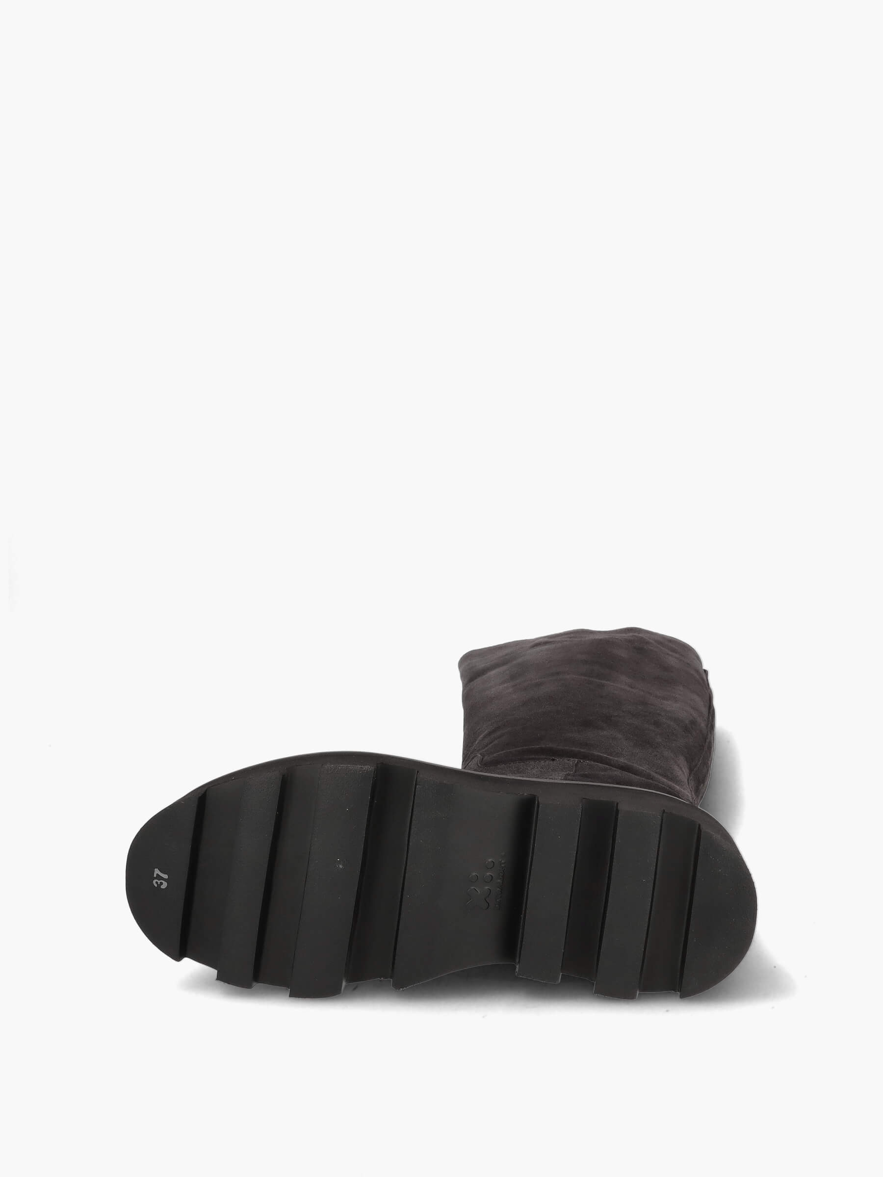 Langschaftstiefel grau , Schuhwerk, Schuh, Wildleder, Sandale, Turnschuh