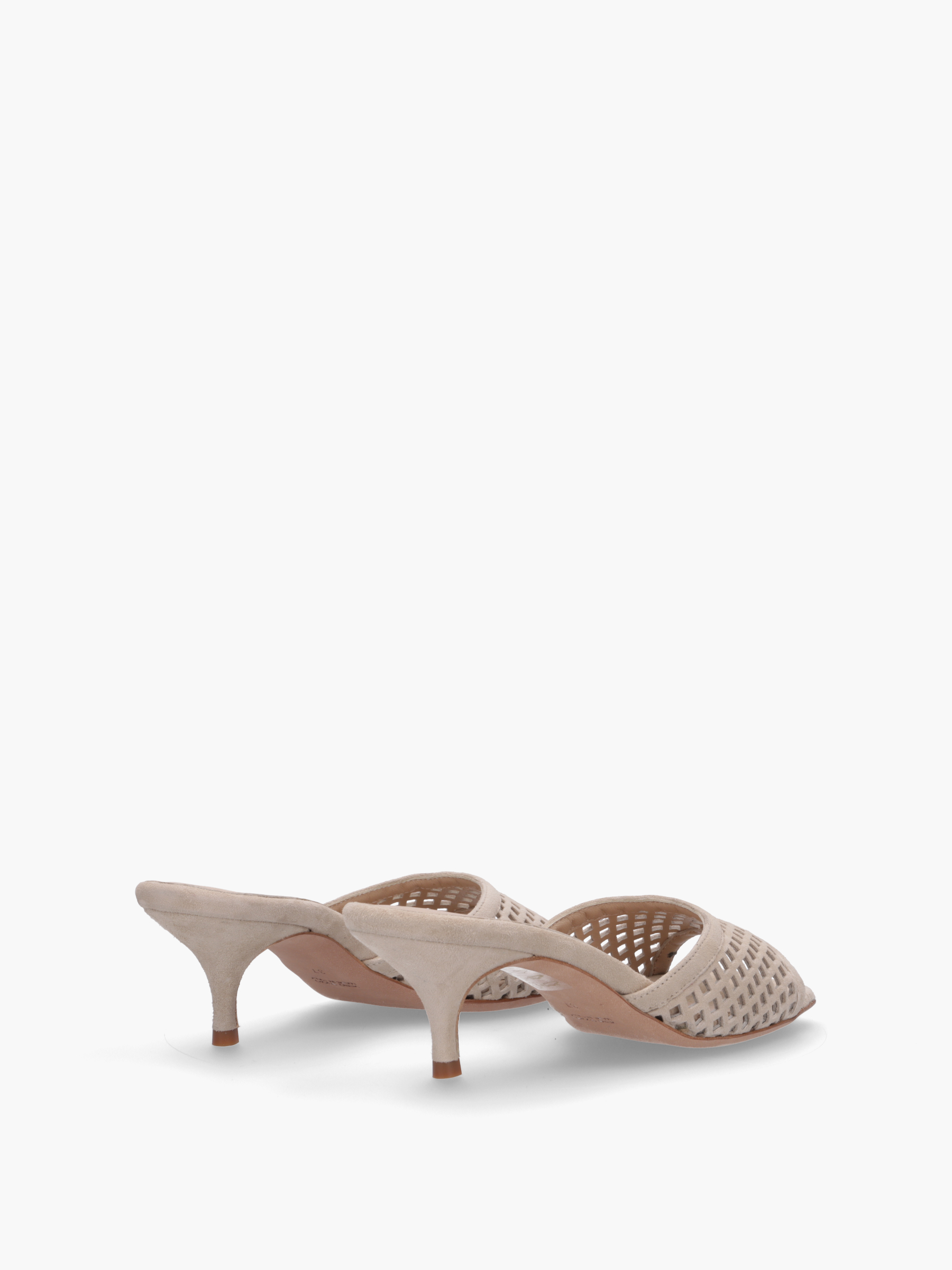 GINA Veloursleder Beige, Bekleidung, Schuhwerk, Schuh, Sandale, Hoher Absatz