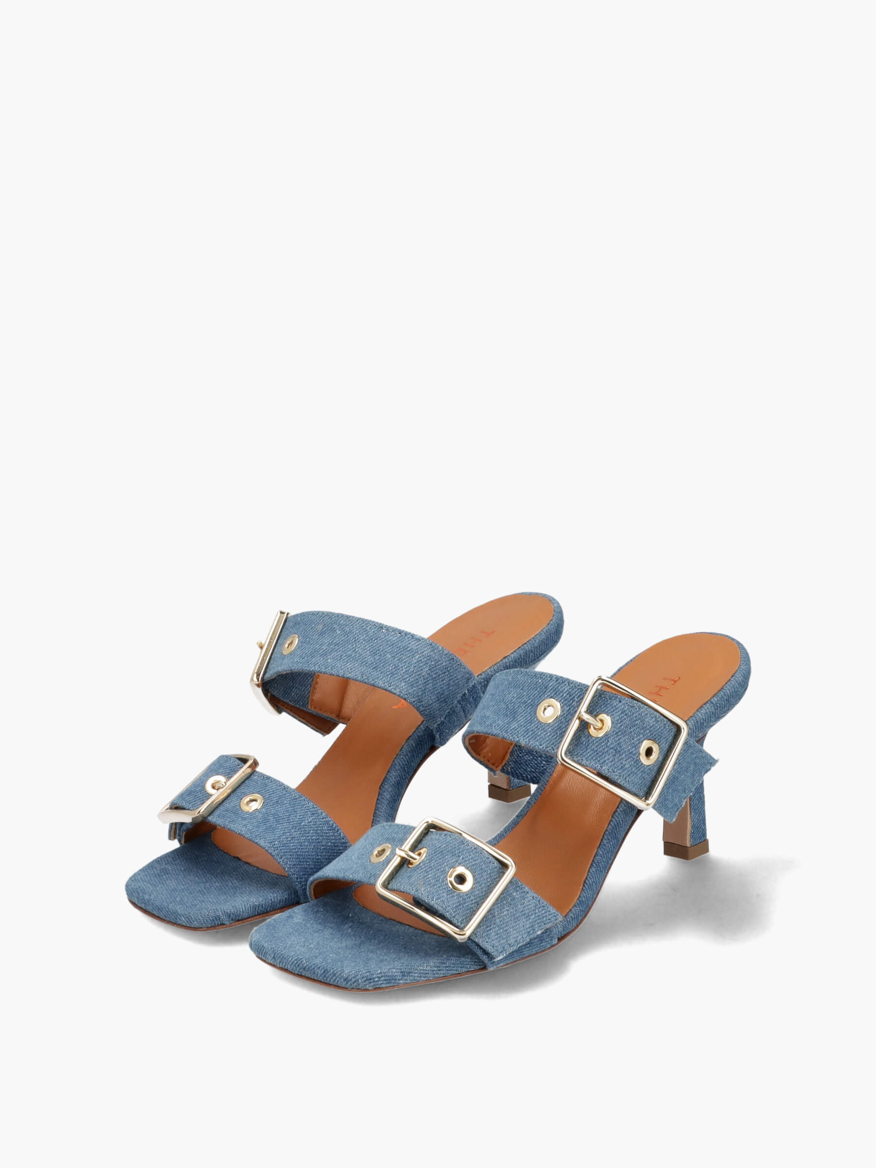 Mules blau denim 70 mm, Bekleidung, Schuhwerk, Sandale, Schuh
