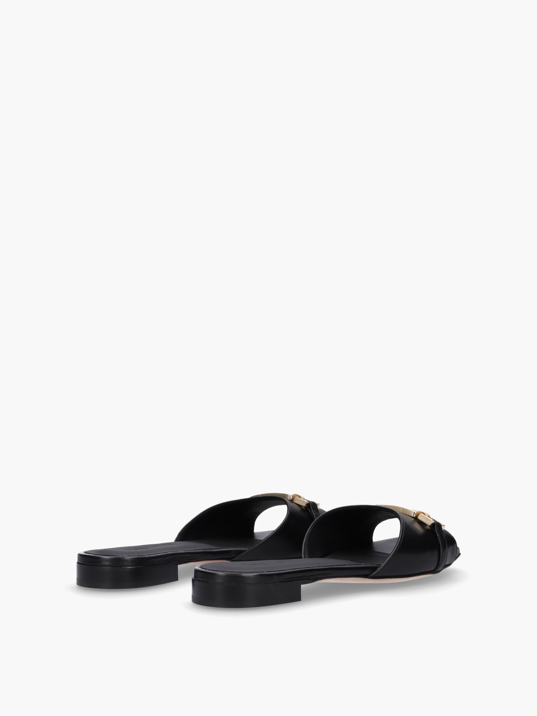 VINA Glattleder Schwarz, Bekleidung, Schuhwerk, Sandale