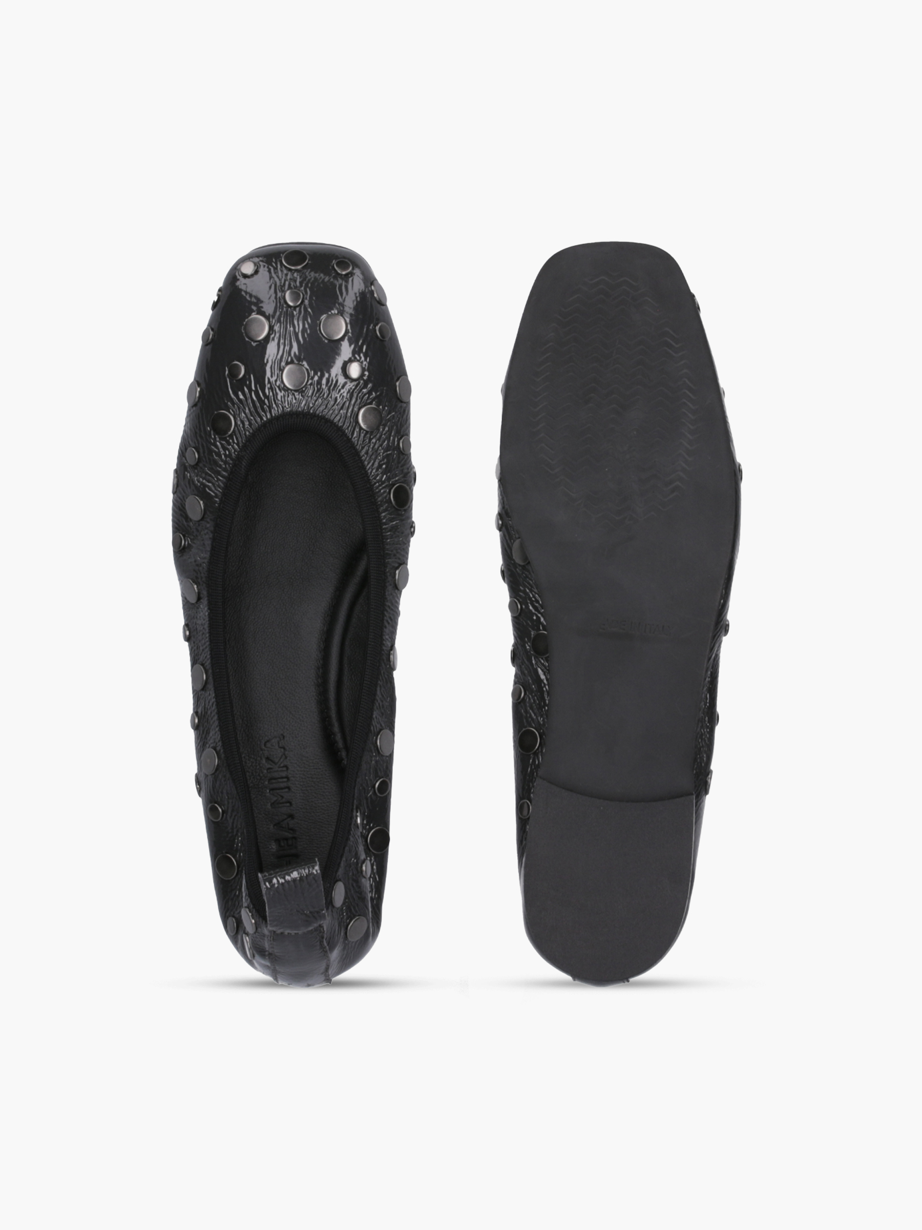 JIN Lackleder Grau, Bekleidung, Schuhwerk, Schuh, Sneaker