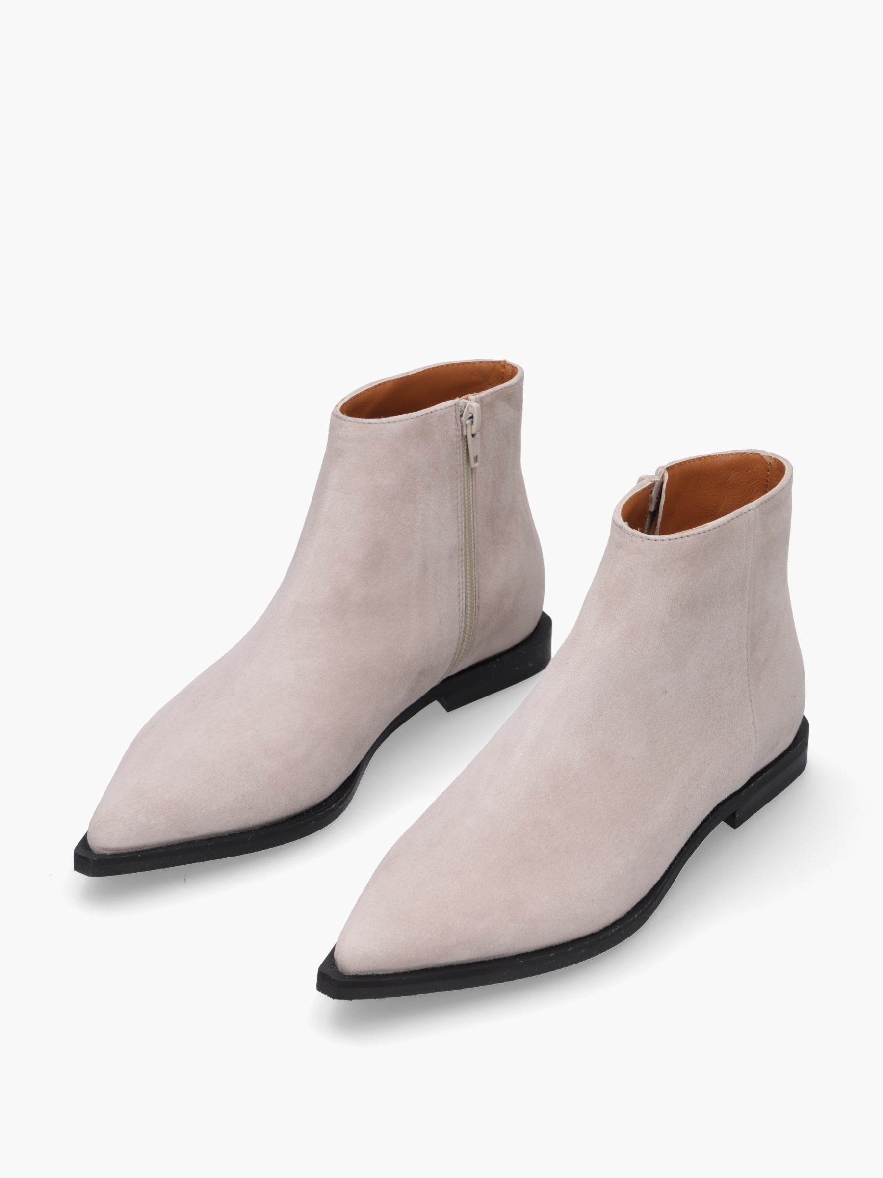 MIOKI-Veloursleder-Hellgrau-TM9140F-0010-0005-Thea-Mika_8_BM Stiefeletten Avena, Bekleidung, Schuhwerk, Schuh, Hoher Absatz, Wildleder