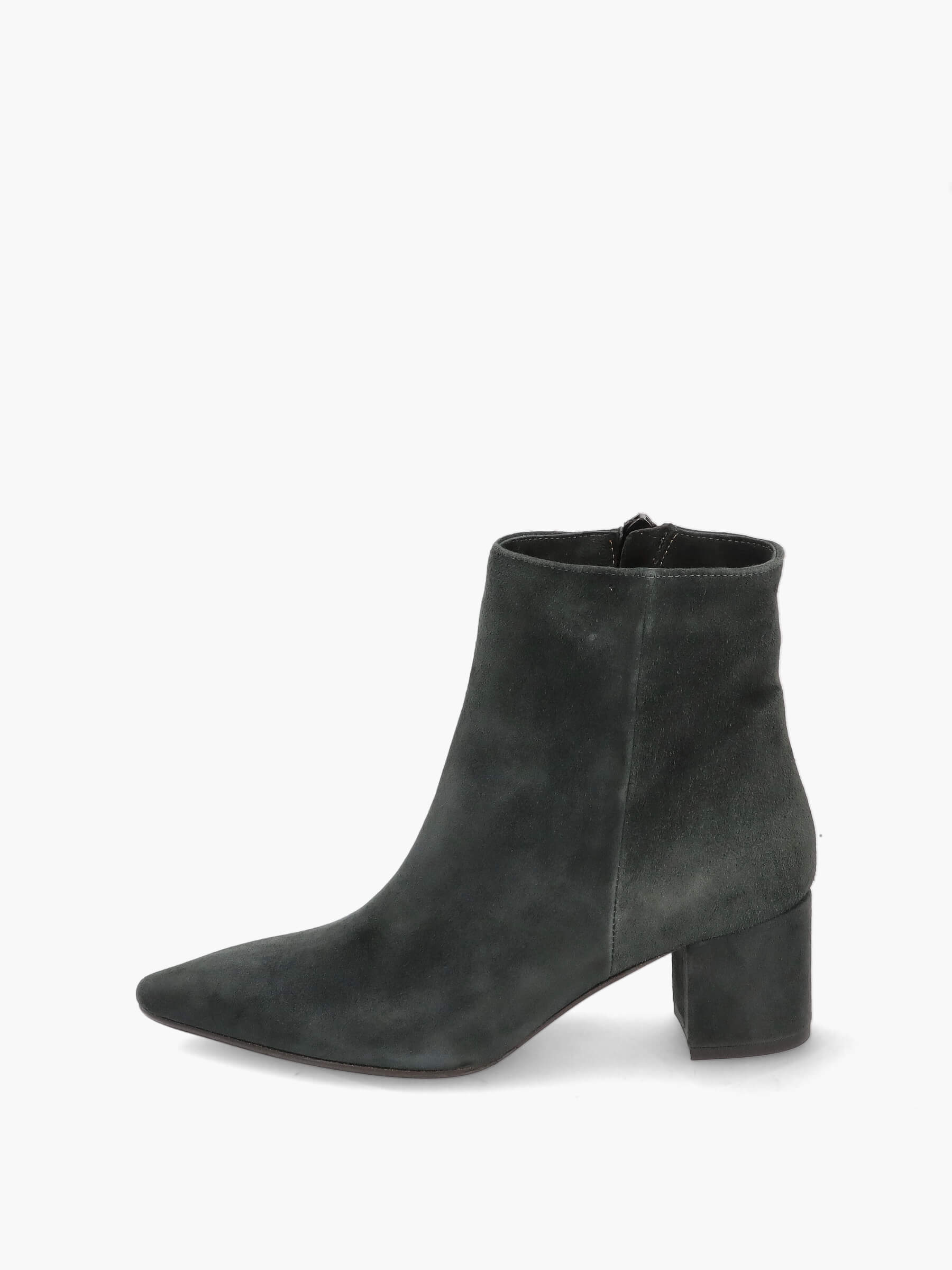 Stiefeletten-dunkelgrau-50-mm-TM8867Z-0010-0099-Thea-Mika_1_BM Stiefeletten dunkelgrau 50 mm, Bekleidung, Schuhwerk, Schuh, Wildleder, Hoher Absatz