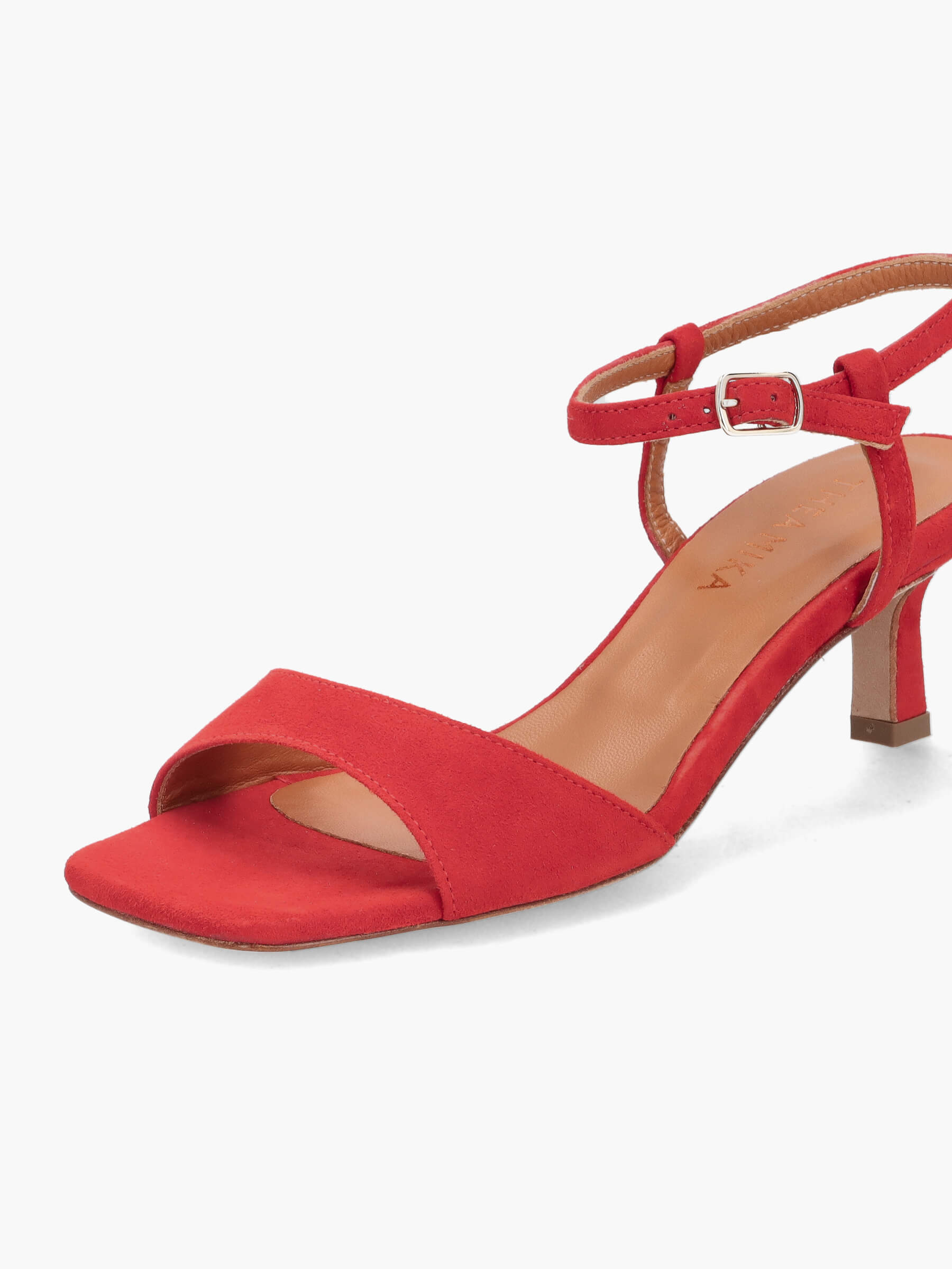 Sandalen rot 50 mm, Bekleidung, Schuhwerk, Sandale, Schuh, Hoher Absatz