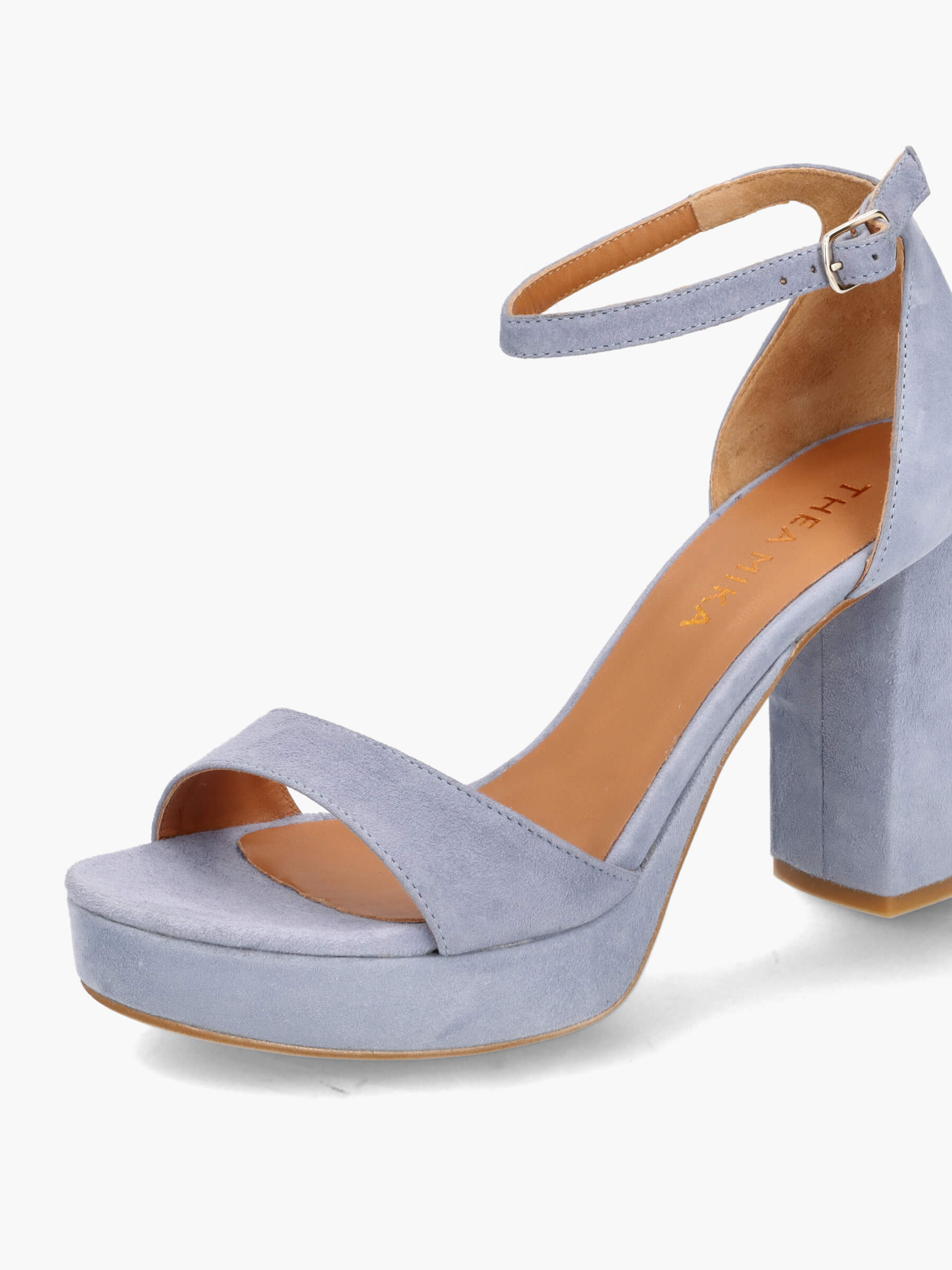 Plateau-Sandalen blau 100 mm, Bekleidung, Schuhwerk, Schuh, Hoher Absatz, Sandale