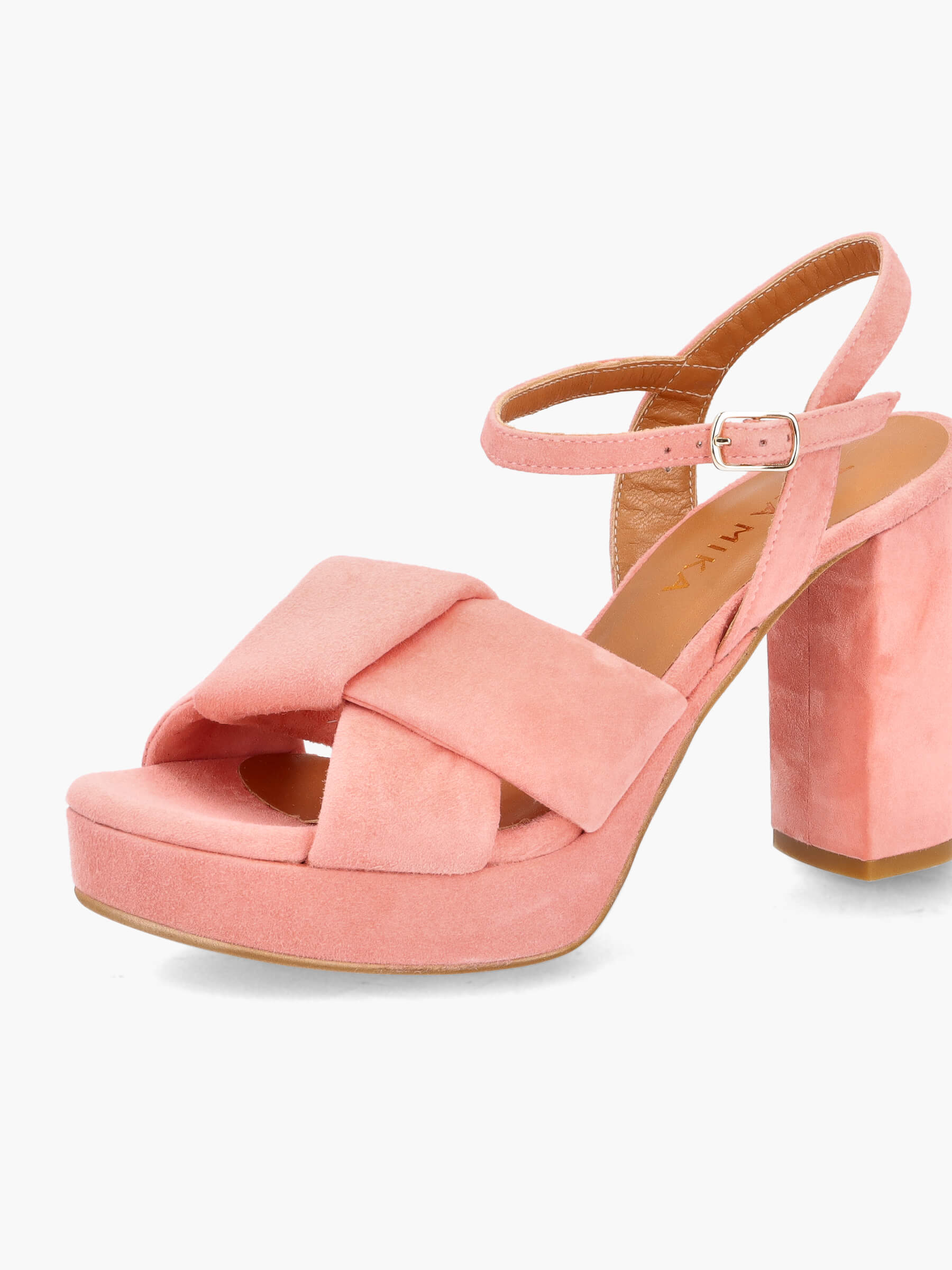 Plateau-Sandalen corallo 100 mm, Bekleidung, Schuhwerk, Schuh, Sandale, Hoher Absatz