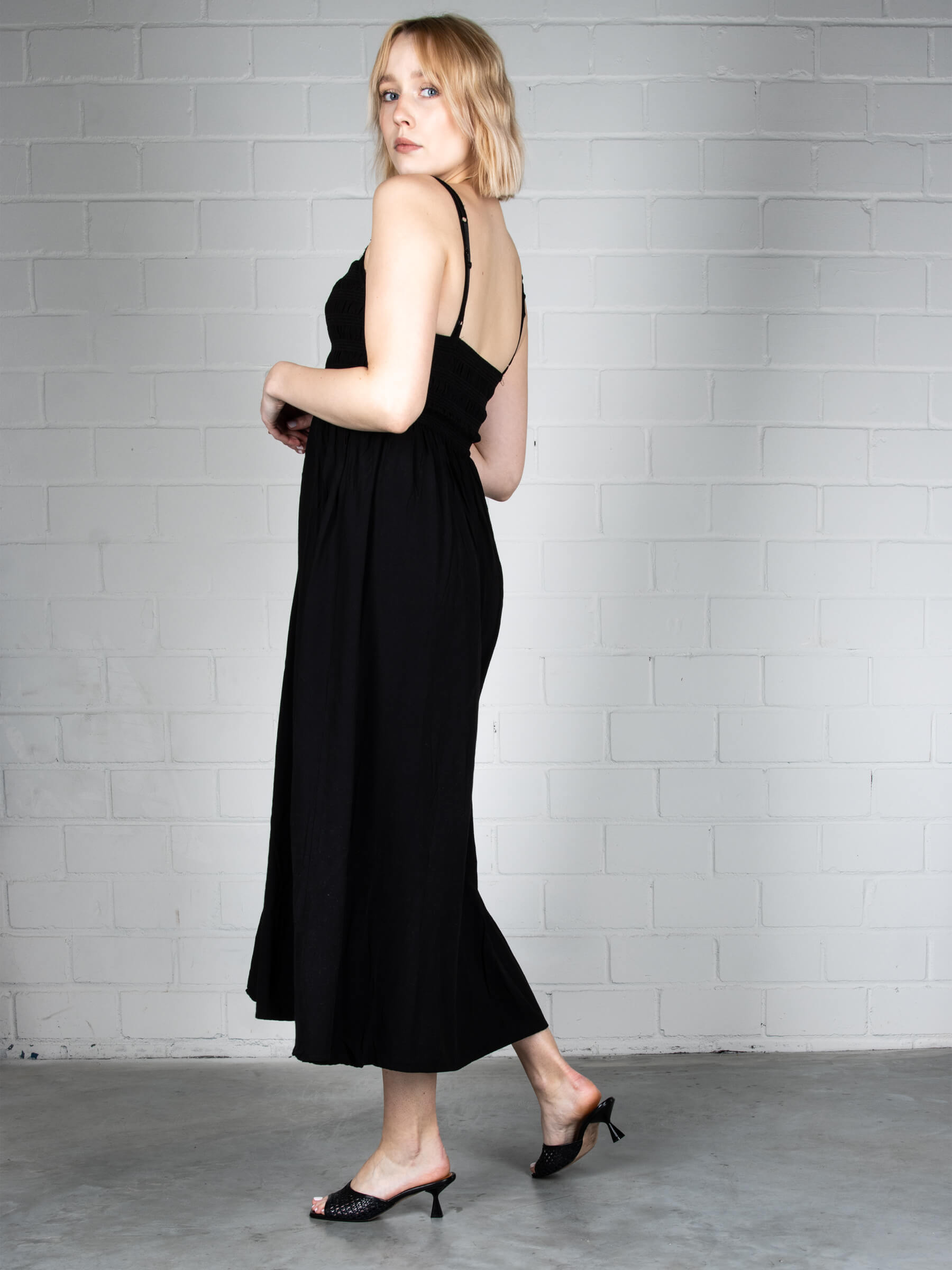 Mules nero 50 mm