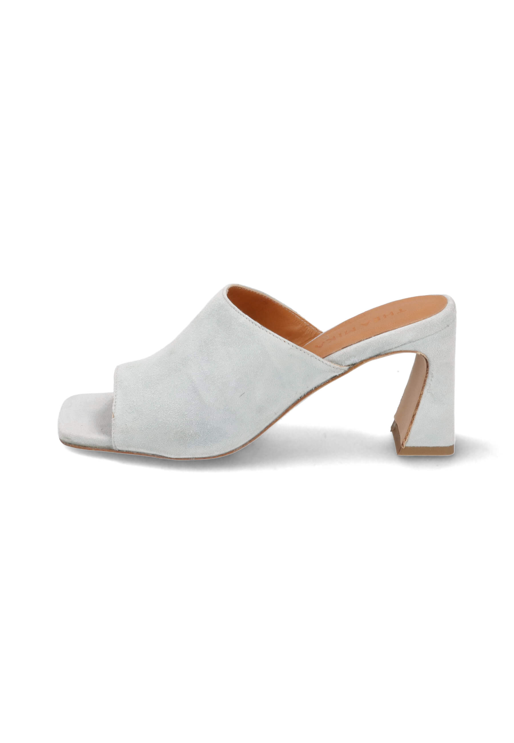 Mules hellblau 70 mm, Bekleidung, Schuhwerk, Schuh, Sandale, Hoher Absatz