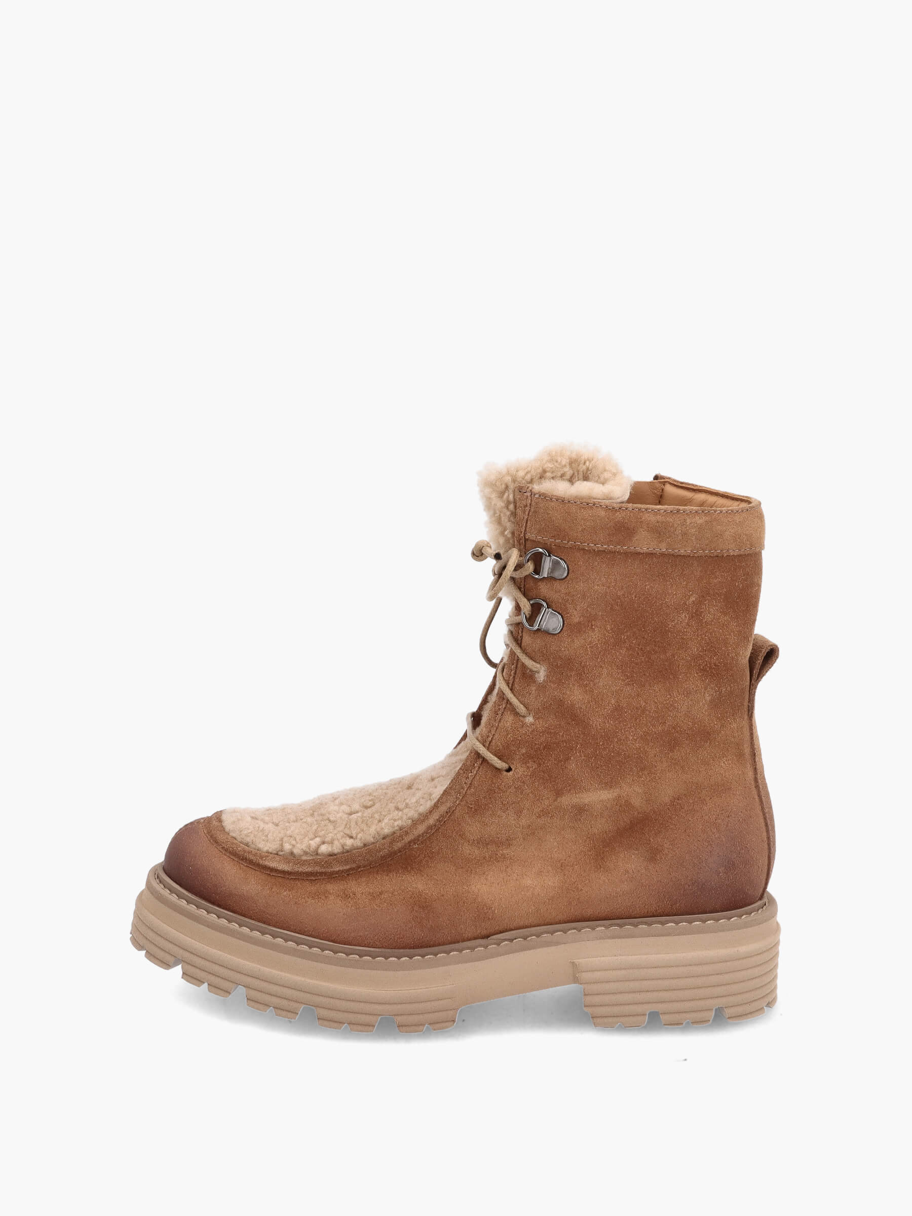 Lammfell Stiefeletten camel, Bekleidung, Schuhwerk, Schuh