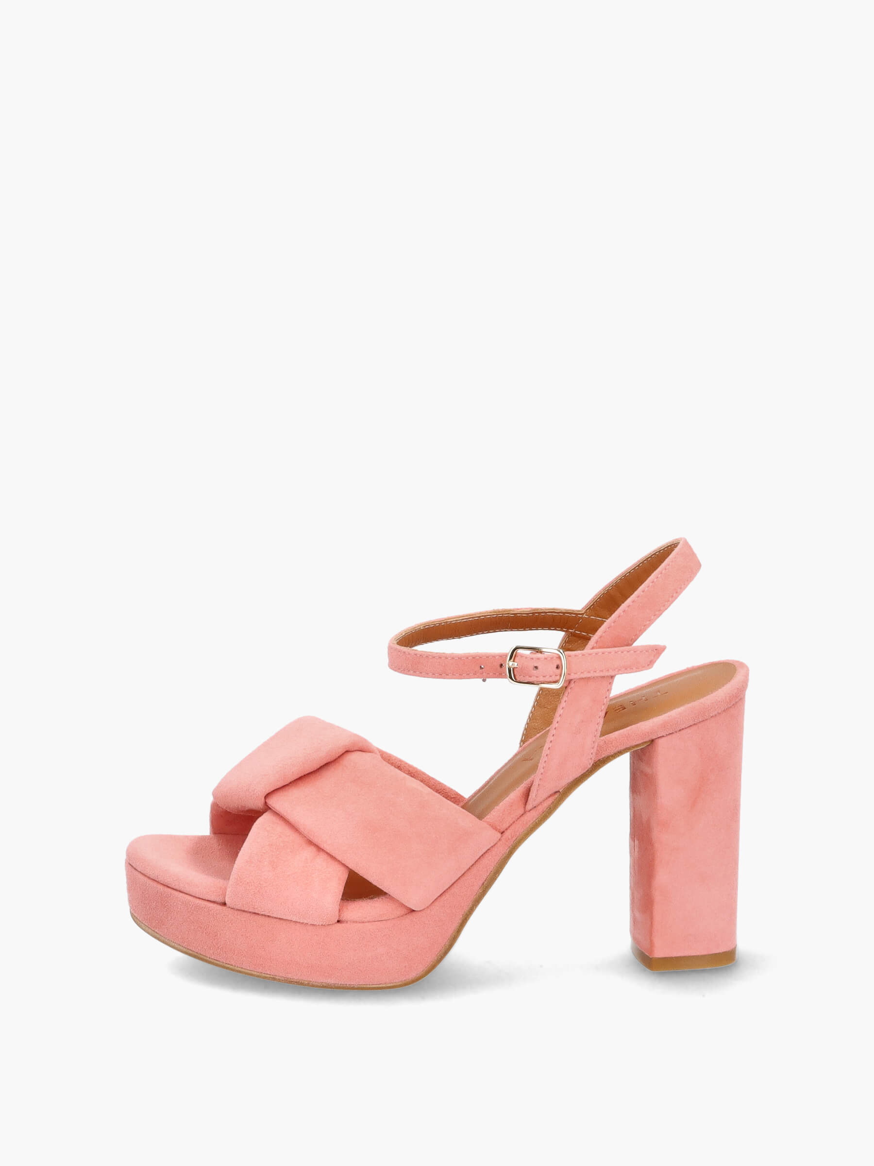 Plateau-Sandalen corallo 100 mm, Bekleidung, Schuhwerk, Schuh, Sandale, Hoher Absatz