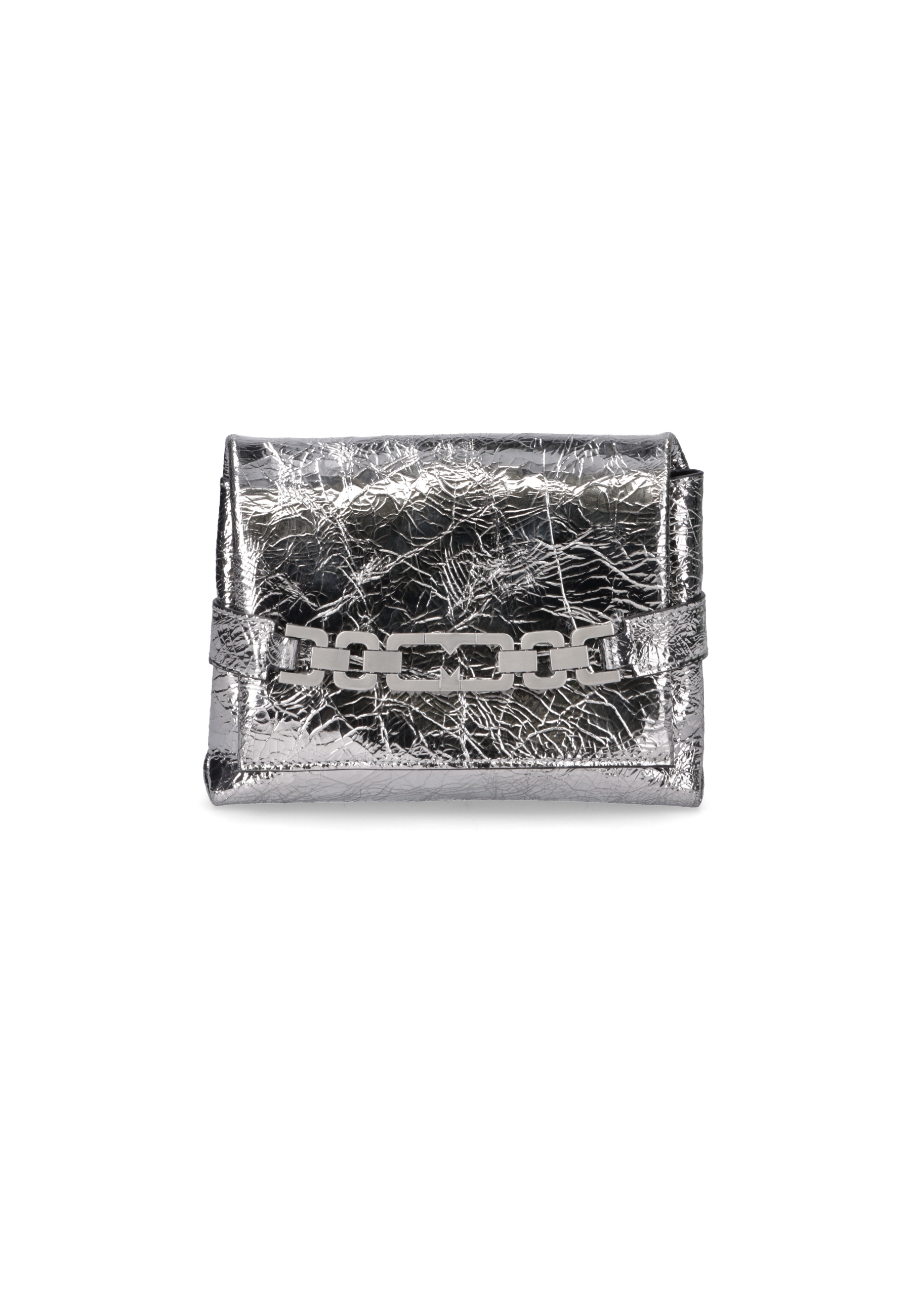 Lia Metallic-Leder Silber, Zubehor, Tasche, Handtasche, Geldbörse