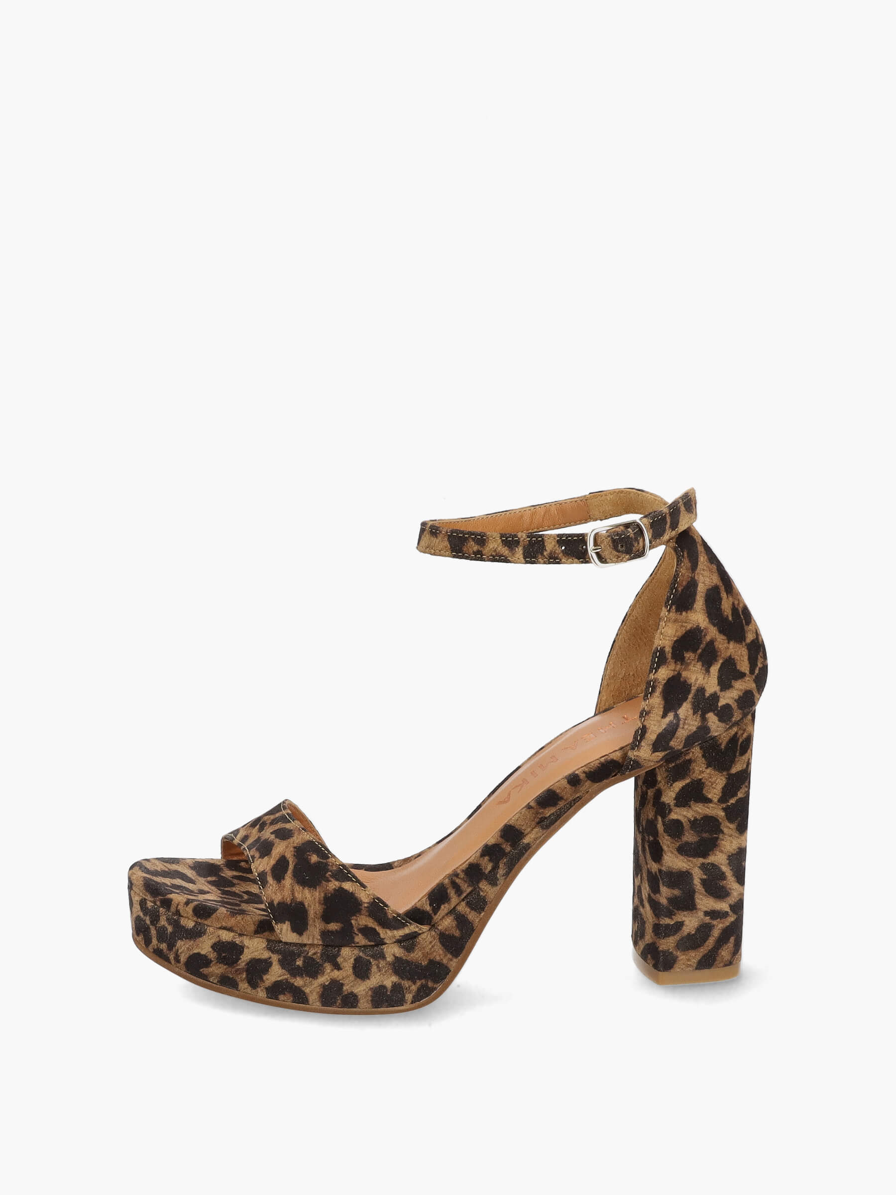Plateau-Sandalen camel 100 mm, Bekleidung, Schuhwerk, Schuh, Hoher Absatz, Sandale