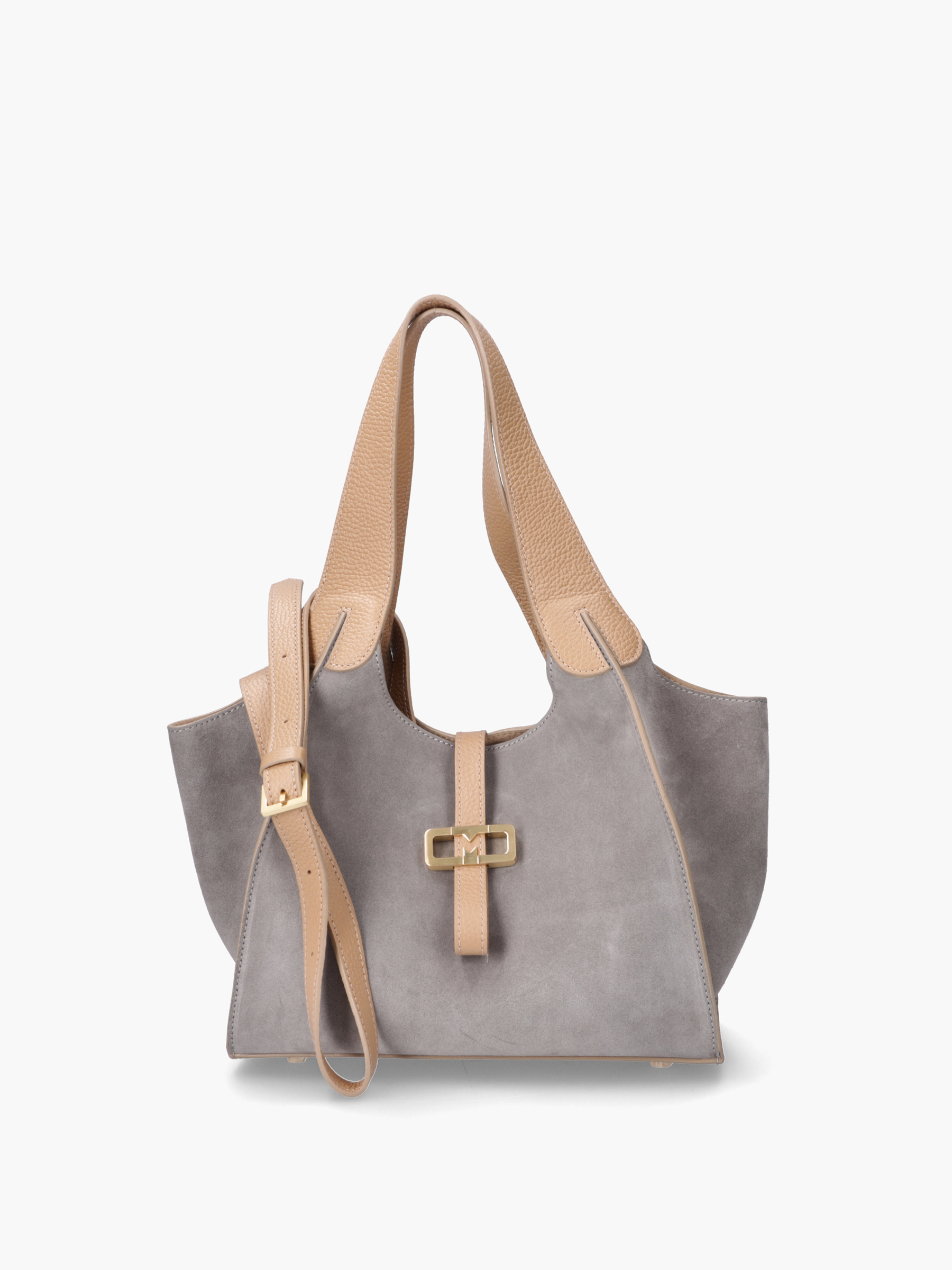 LILY Leder Kombi Grau, Zubehor, Tasche, Handtasche, Leinwand, Geldbörse