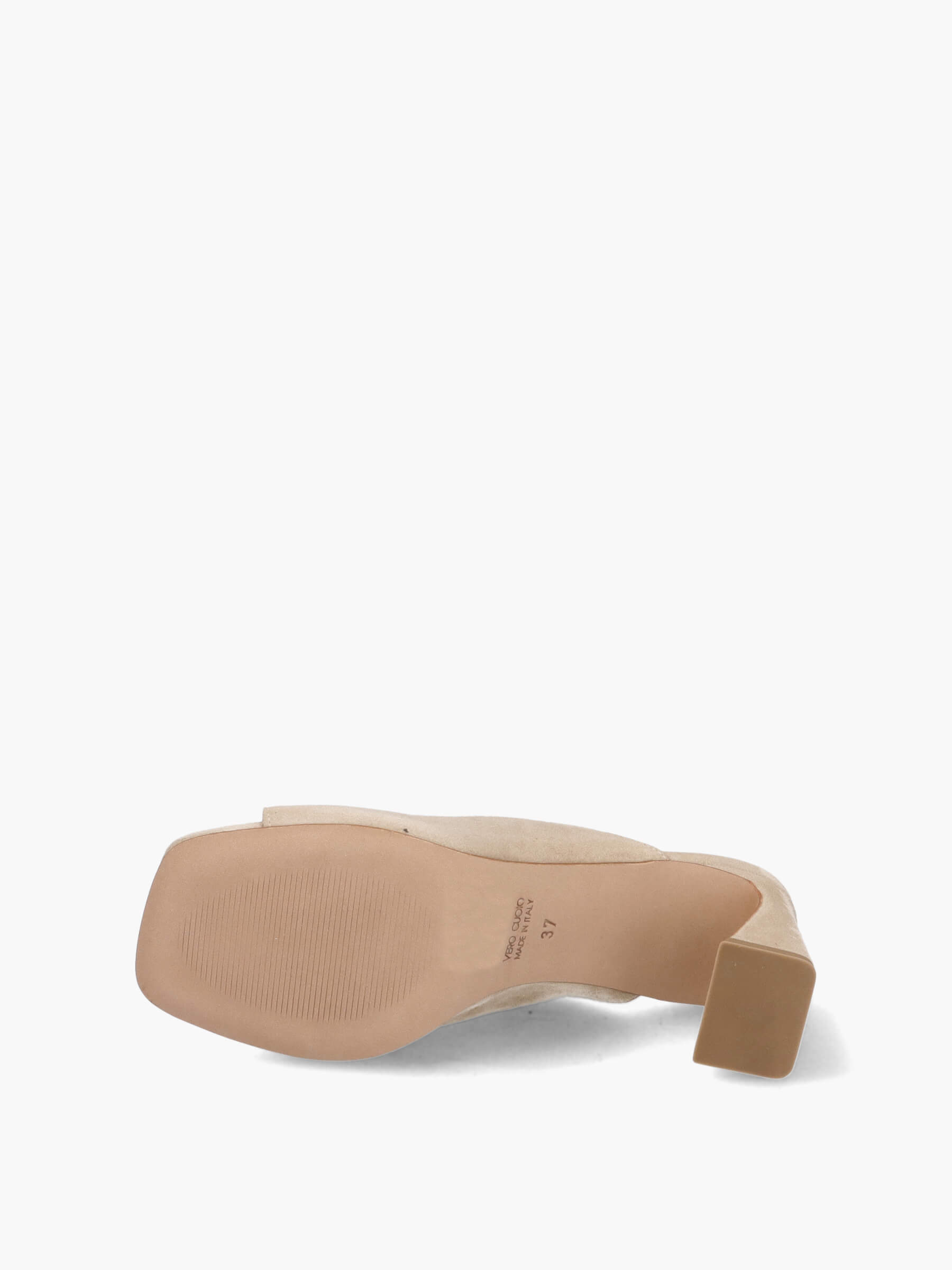 Mules beige 70 mm, Schuh, Besteck, Löffel, Hoher Absatz, Sandale