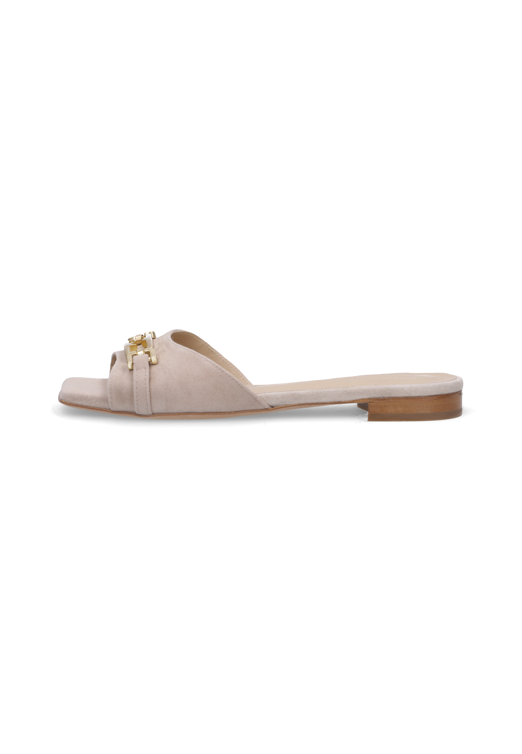 VINA Veloursleder Beige, Bekleidung, Schuhwerk, Sandale