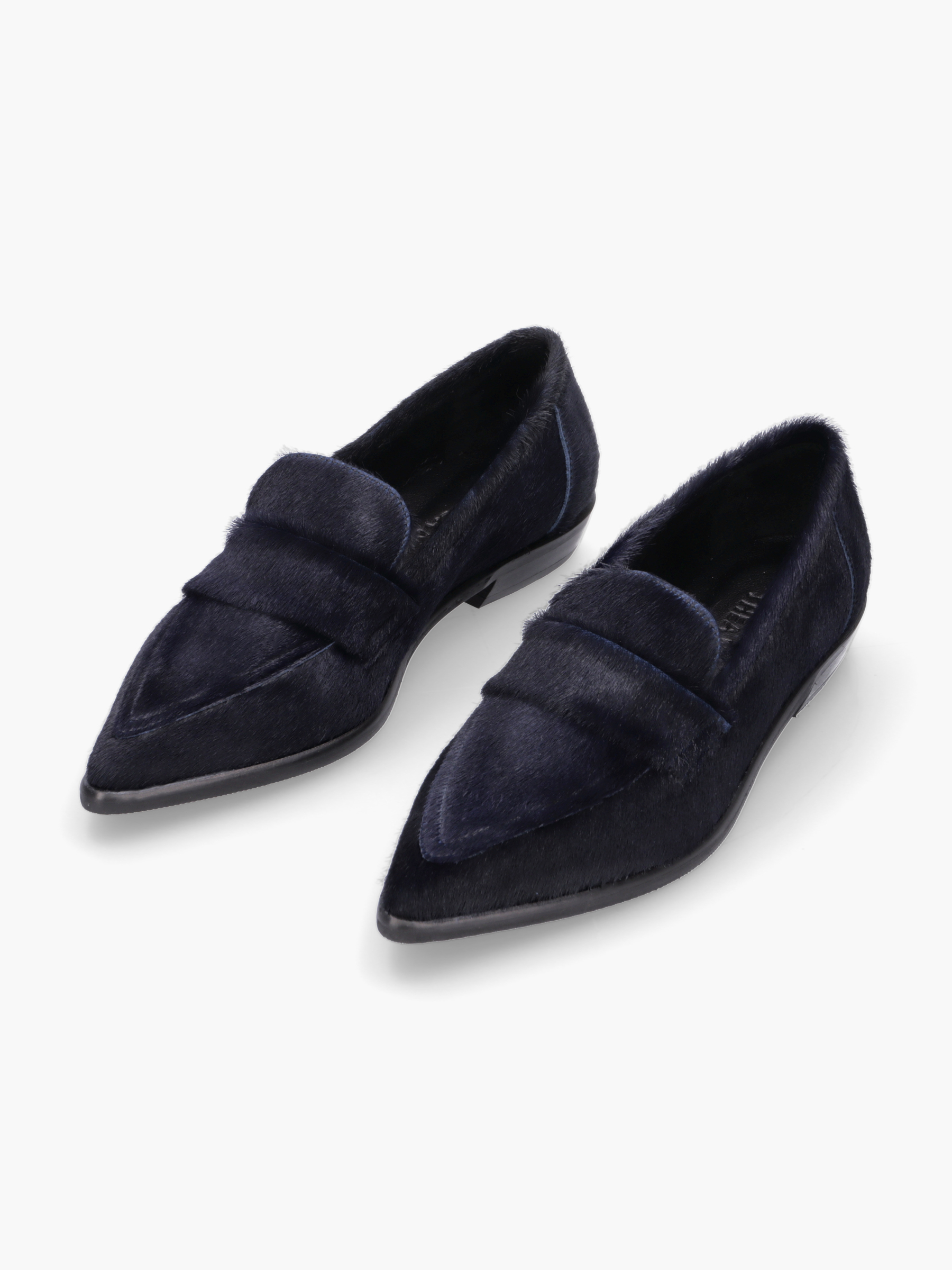 MIJU Kuhfell Dunkelblau, Wildleder, Kleidung, Schuhwerk, Schuh