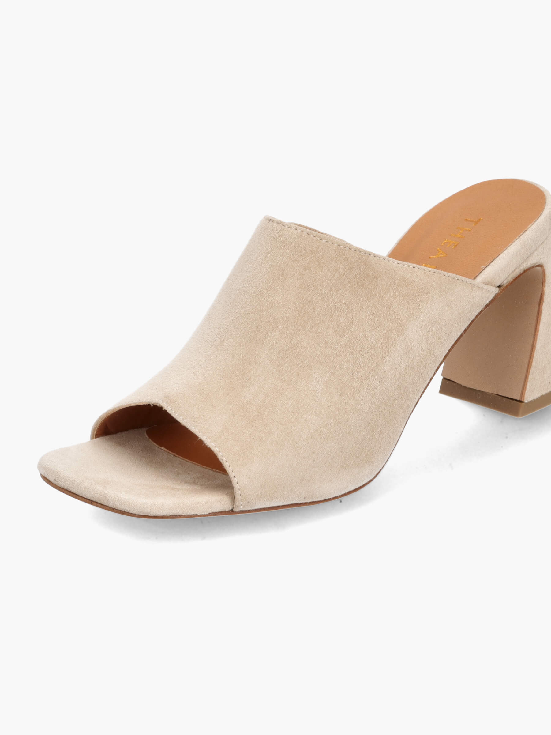 Mules beige 70 mm, Bekleidung, Schuhwerk, Schuh, Sandale