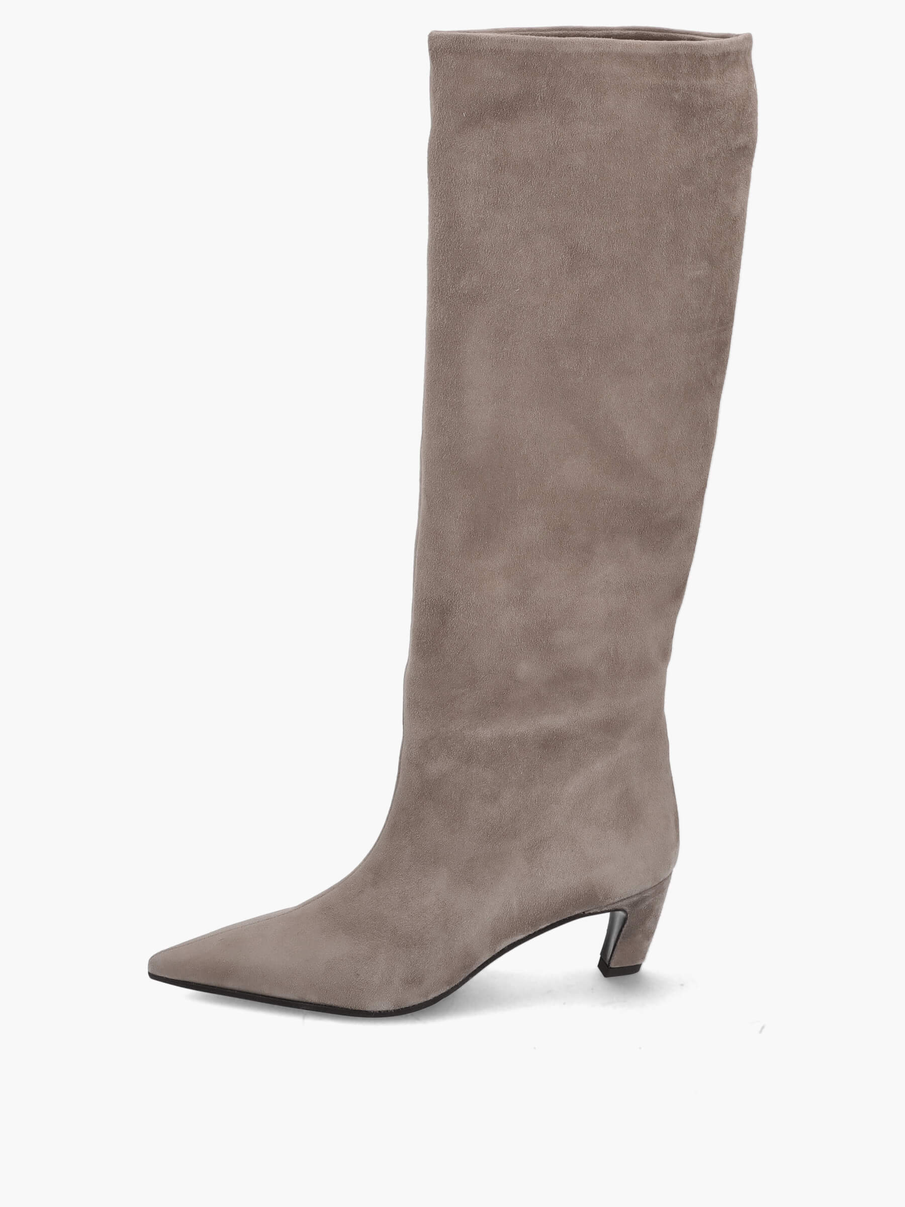 Stiefel grau 50 mm, Bekleidung, Schuhwerk, Schuh, Hoher Absatz
