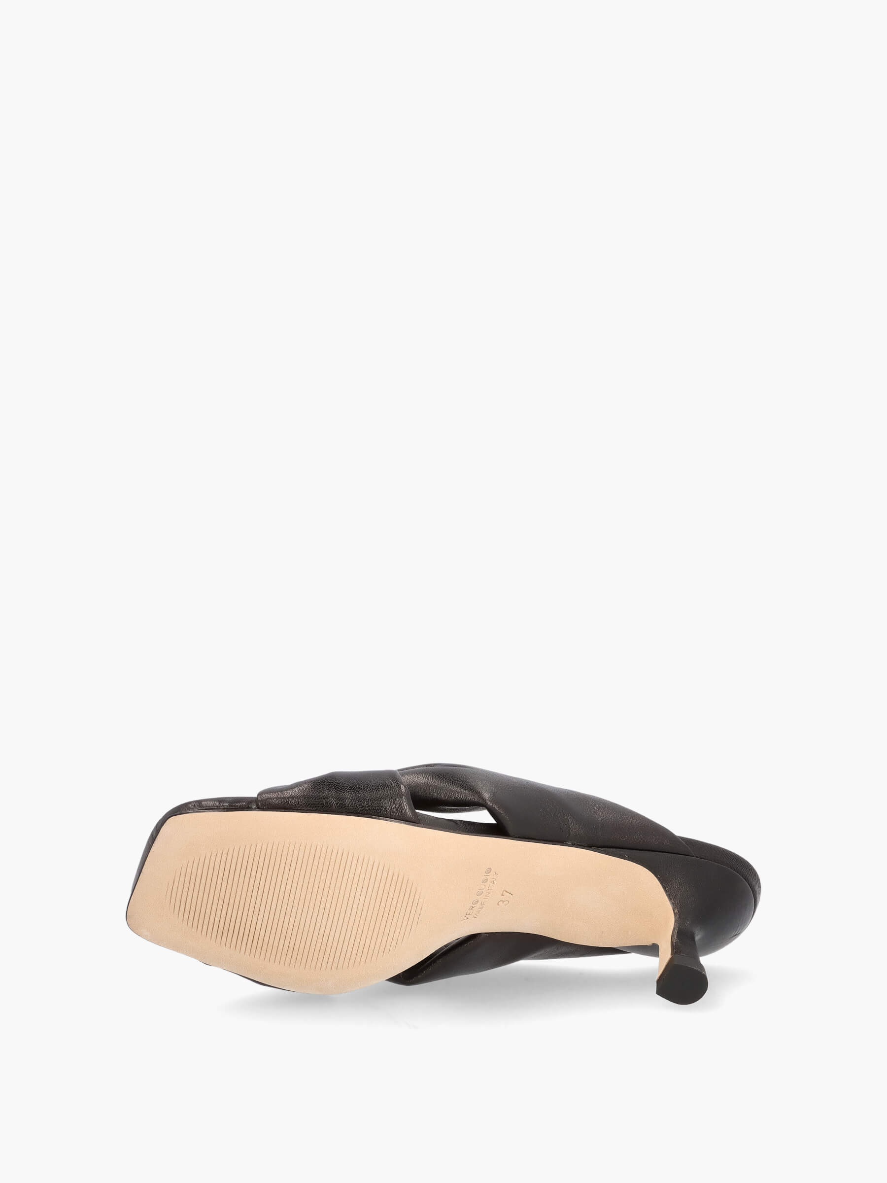 Pantolette nero, Schuhwerk, Schuh, Sandale, Wildleder, Hoher Absatz