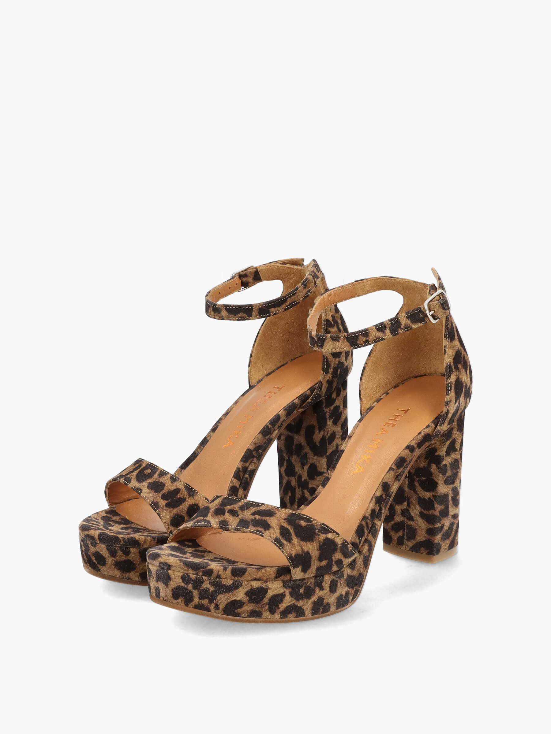 Plateau-Sandalen camel 100 mm, Bekleidung, Schuhwerk, Schuh, Hoher Absatz, Sandale