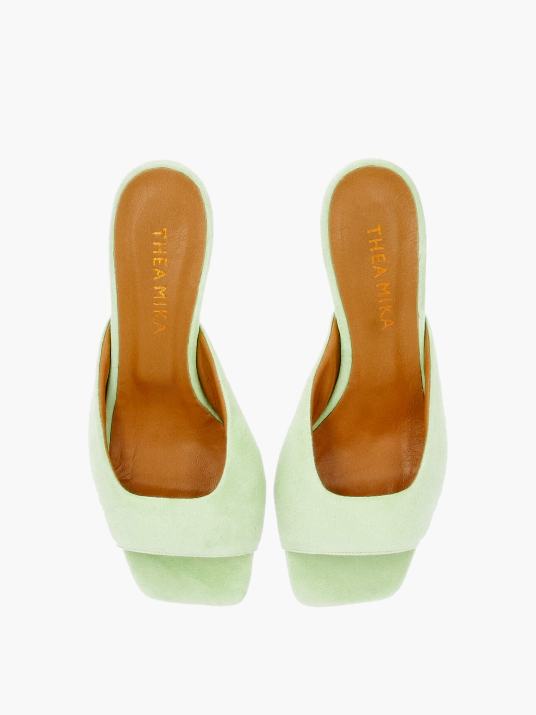 Mules grün 50 mm, Bekleidung, Schuhwerk, Schuh, Hoher Absatz