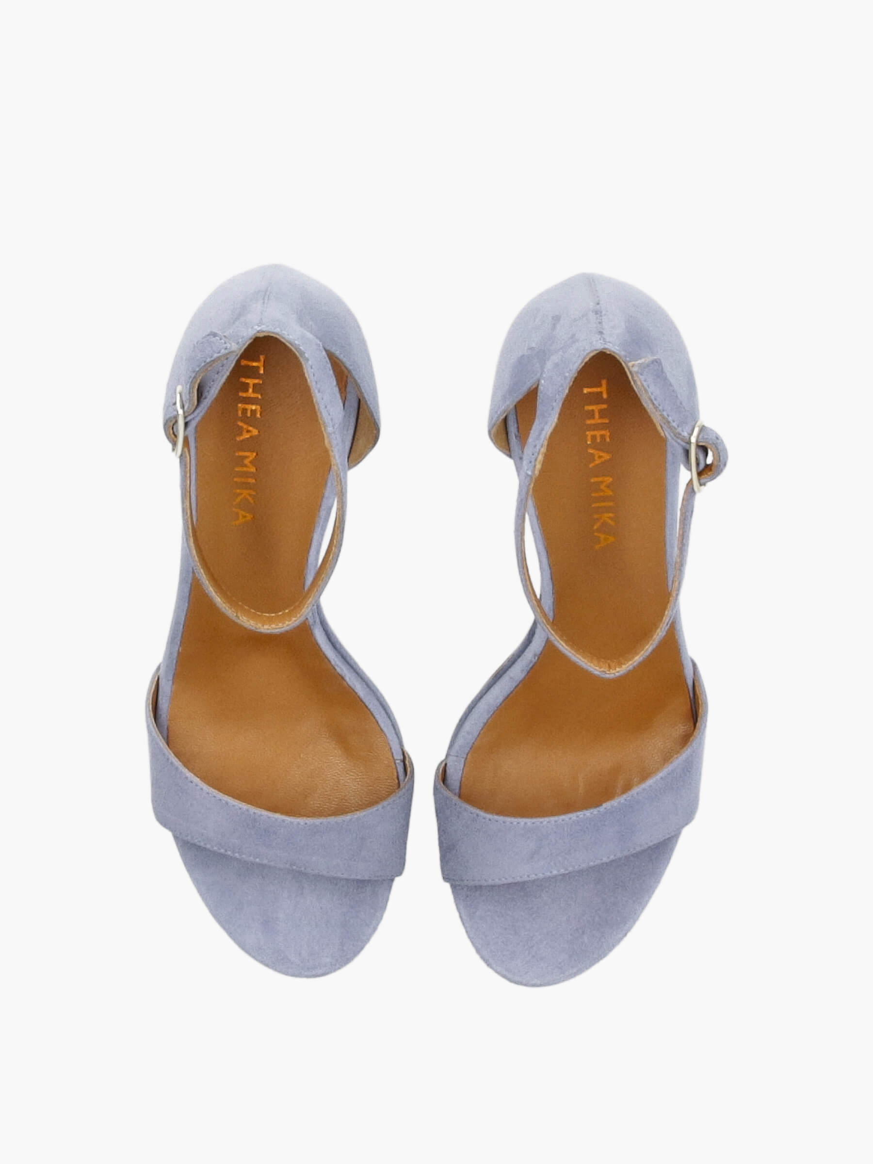 Plateau-Sandalen blau 100 mm, Bekleidung, Schuhwerk, Schuh, Sandale