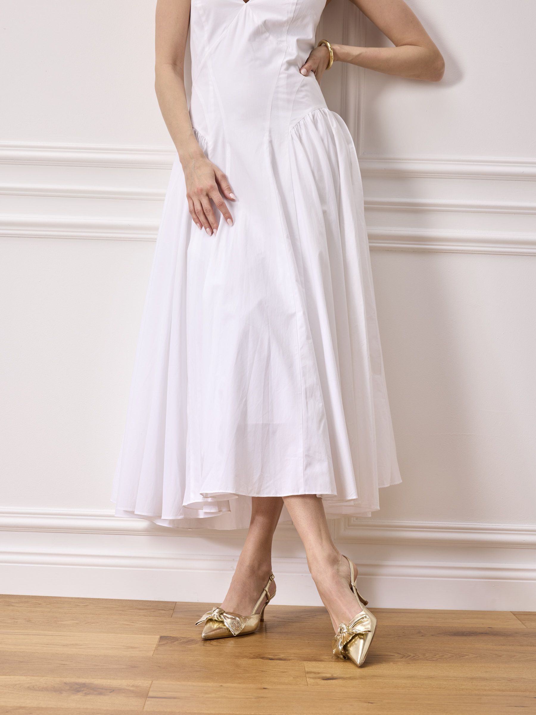 VANI Metallic-Leder Gold, Schuh, Kleid, Hoher Absatz, Sandale, Person