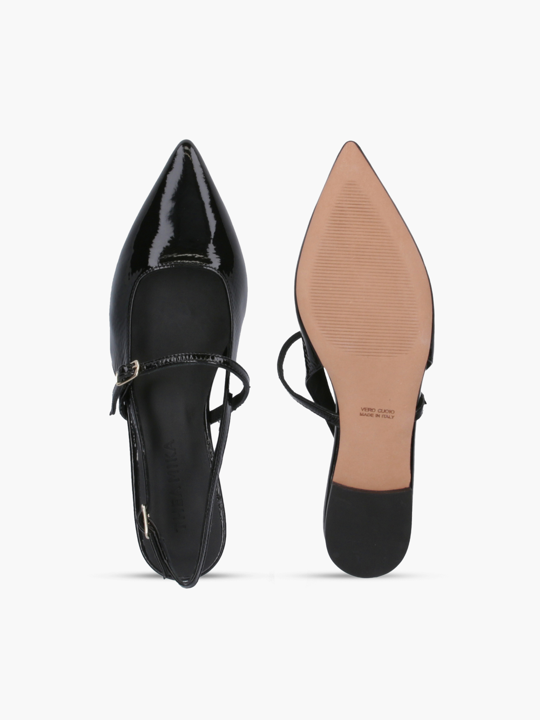 MEGUMI Lackleder Schwarz, Bekleidung, Schuhwerk, Schuh, Hoher Absatz