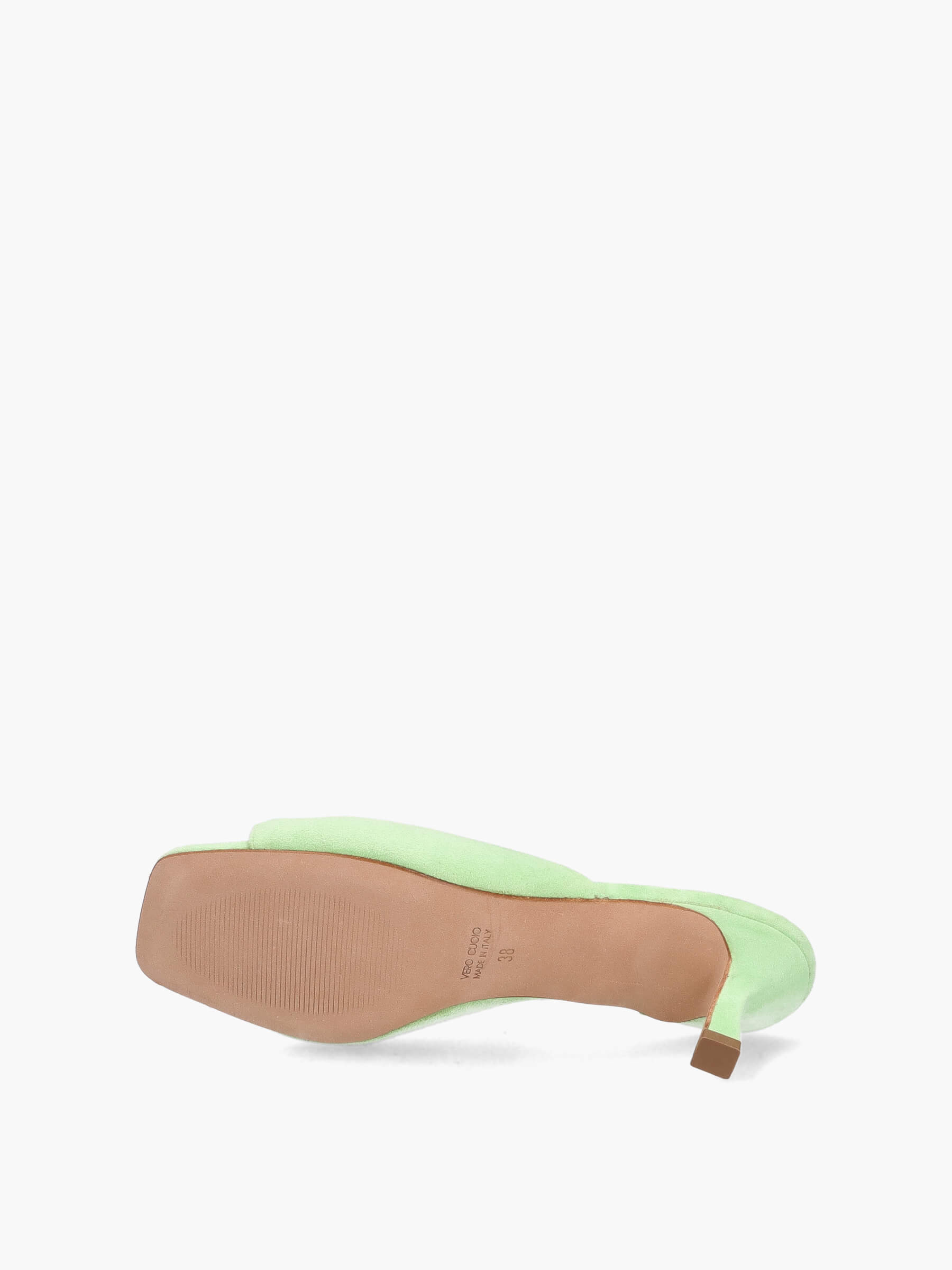 Mules grün 50 mm, Bekleidung, Schuhwerk, Schuh, Sandale, Hoher Absatz